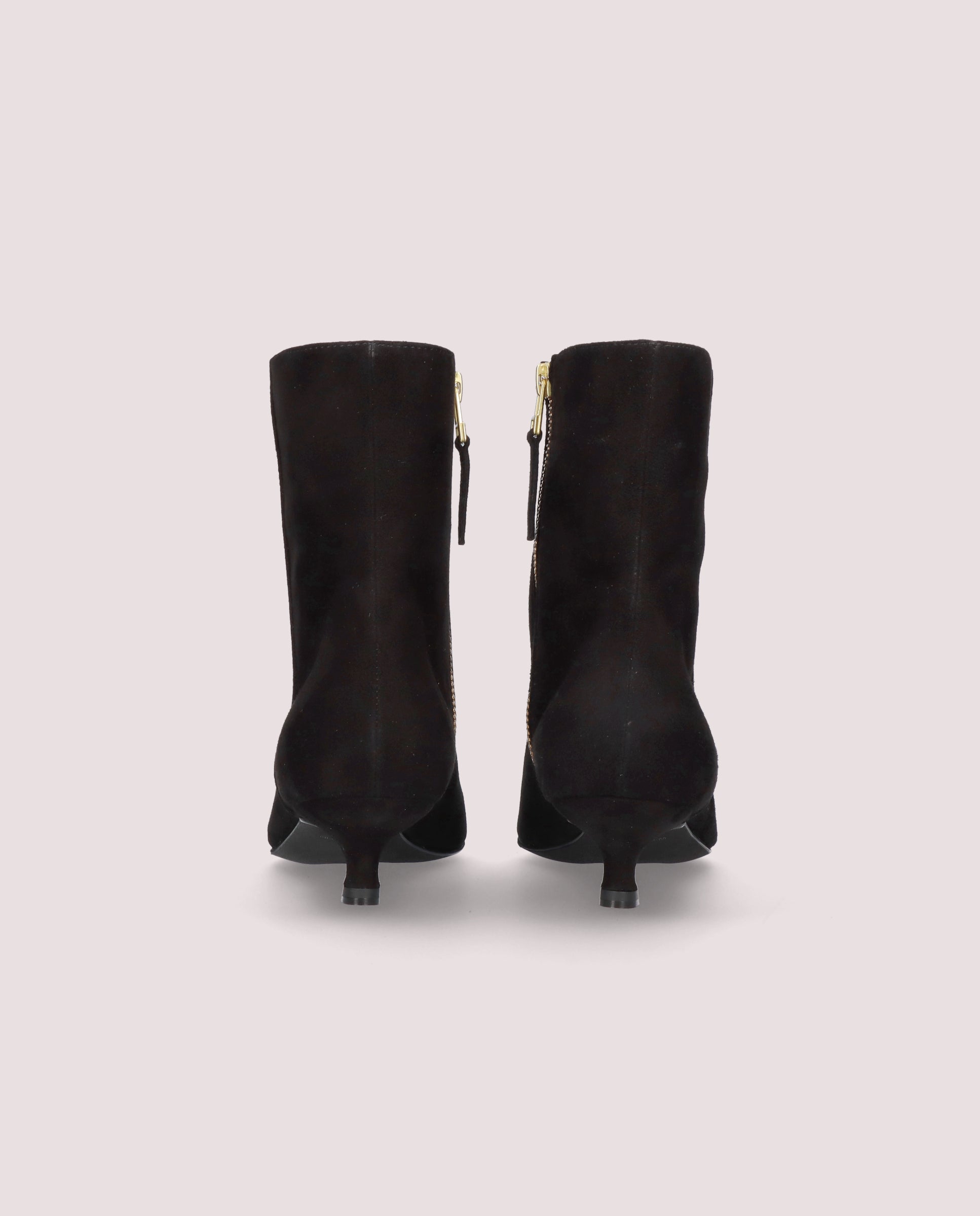 Kendall Black Suede Ankle Boots