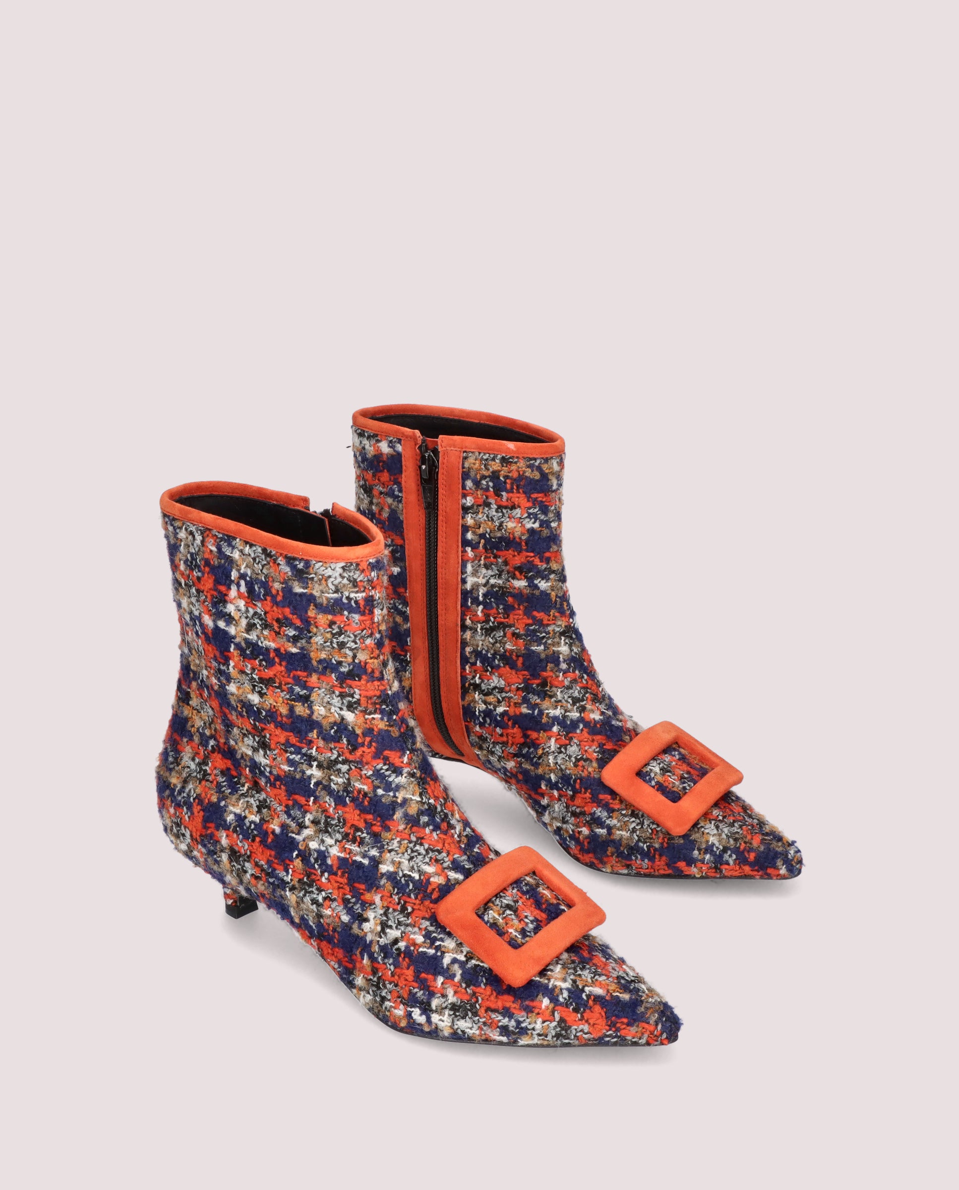 Kendall Multicolor Knitted Ankle Boots