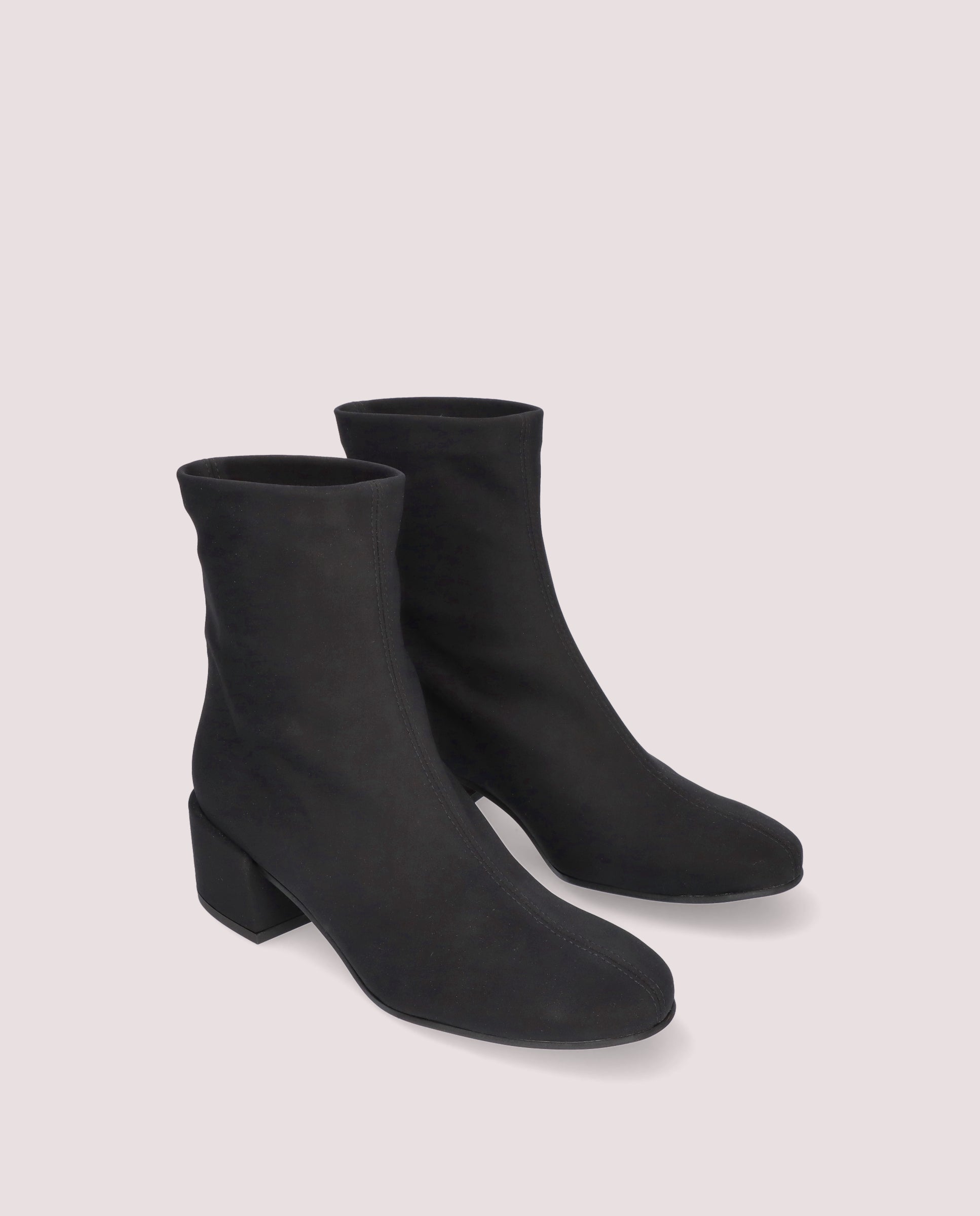 Jendayi Black Woven Ankle Boots