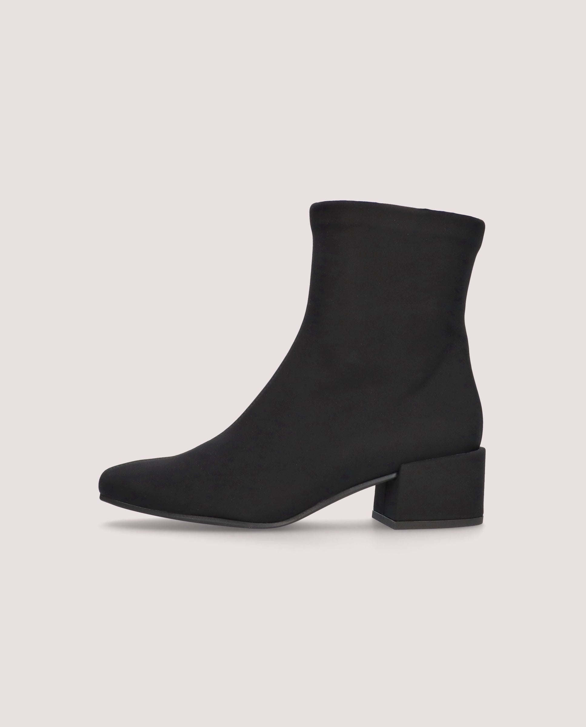 Jendayi Black Woven Ankle Boots