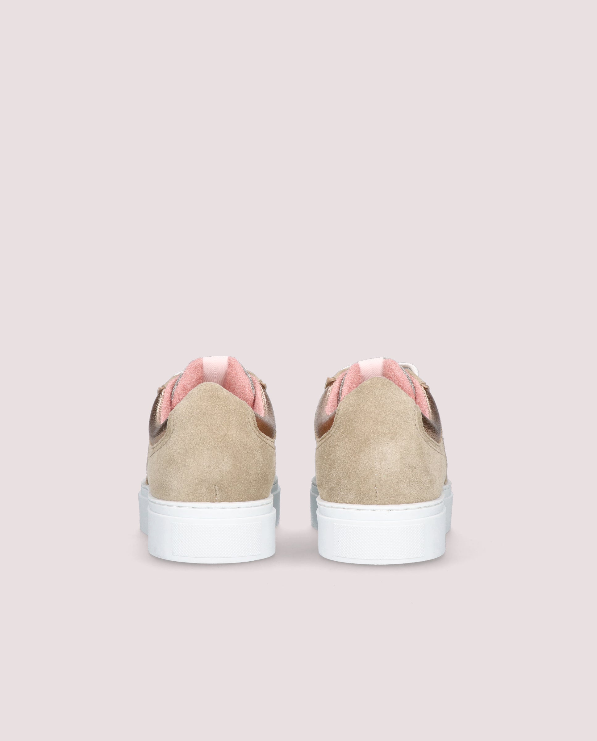 Steffi Beige Suede Sneakers