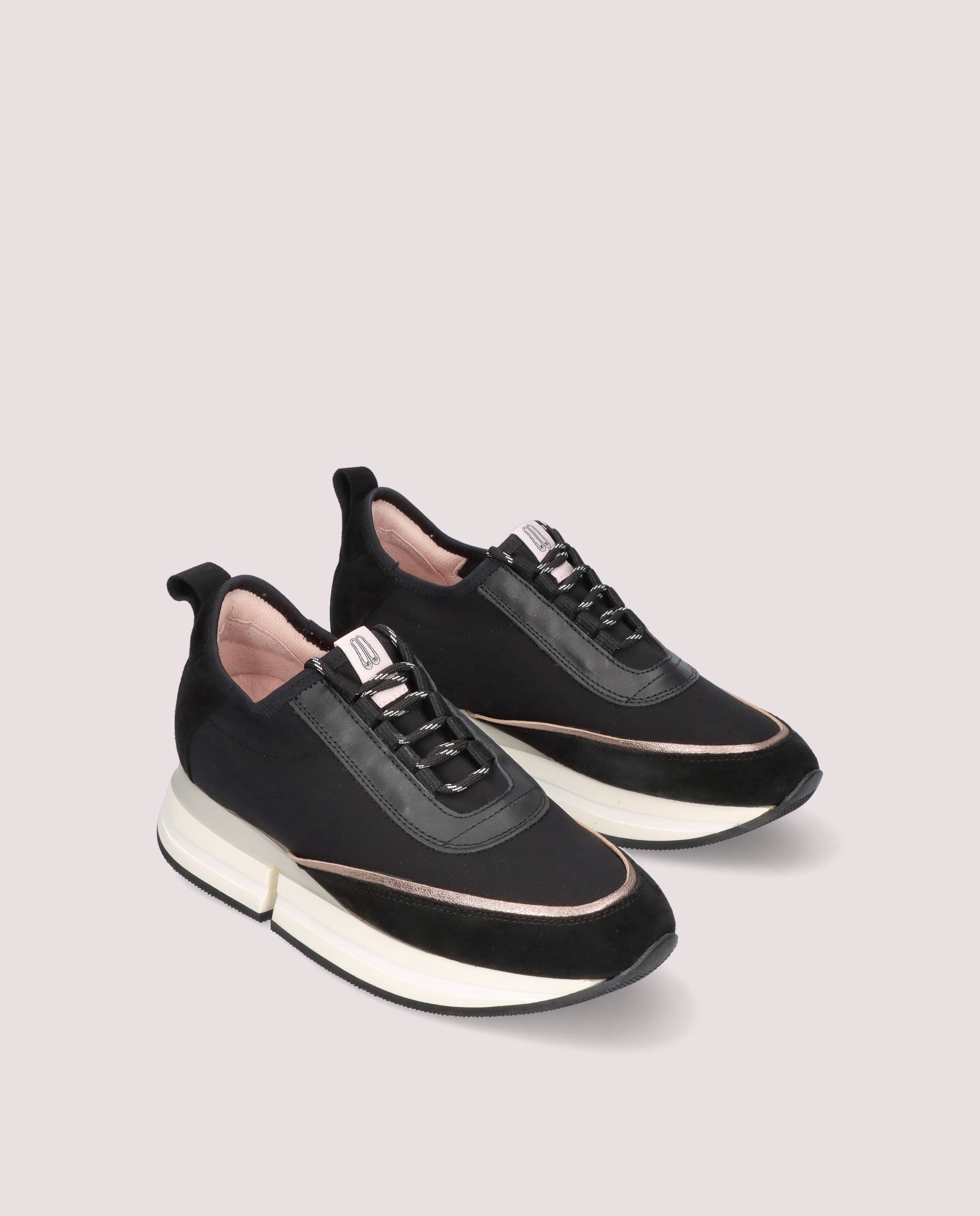 Christy Black Woven Sneakers