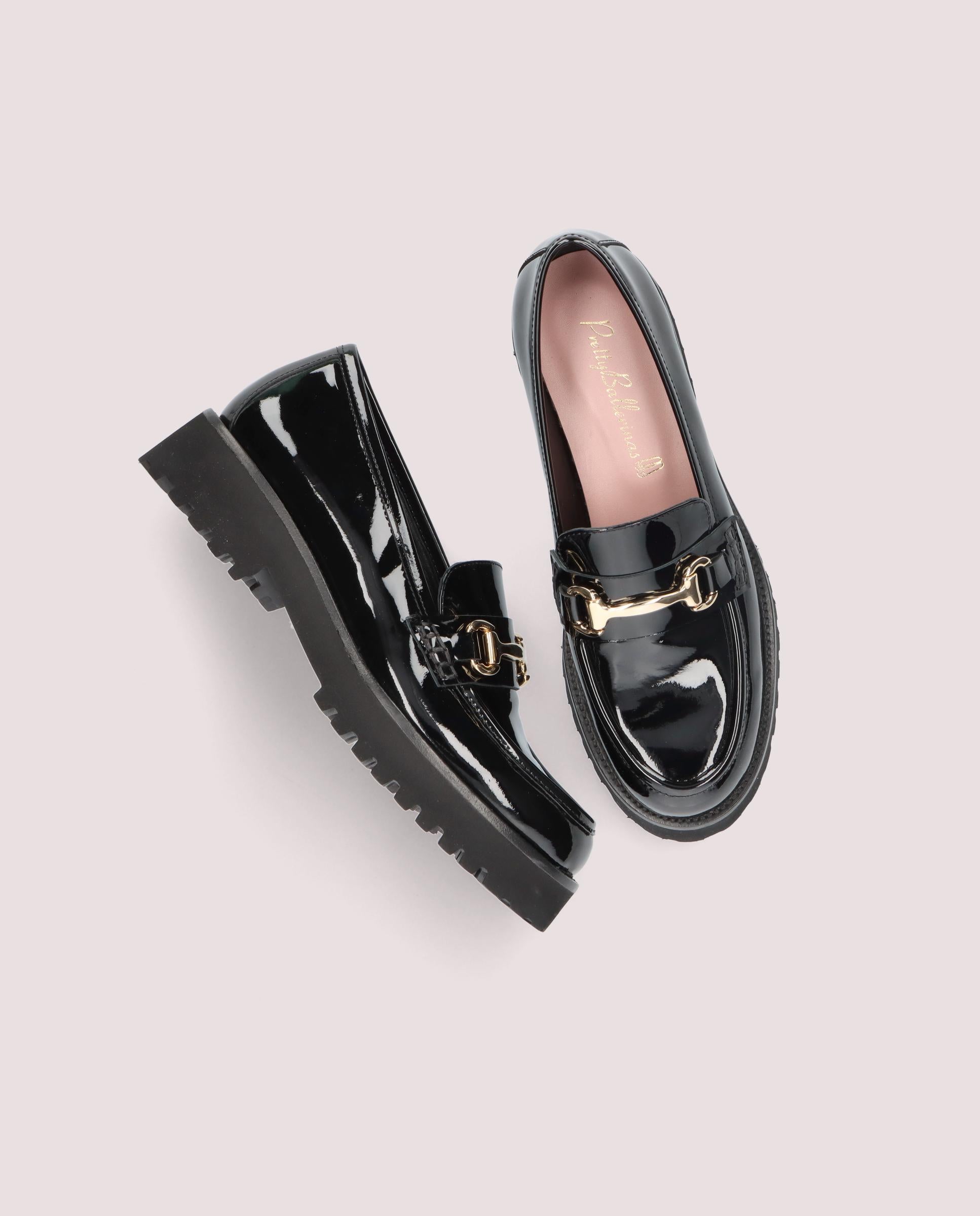 Loafers Ashley Negros Charol