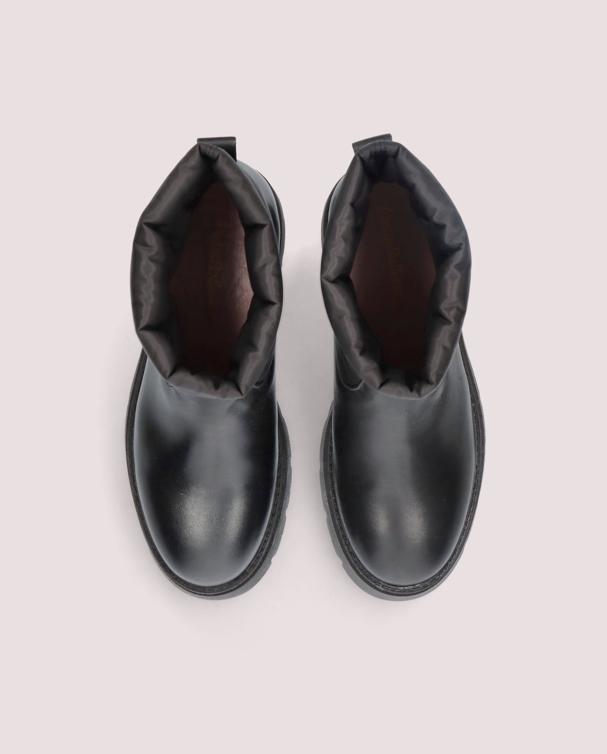 Black Ramia Leather Ankle Boots