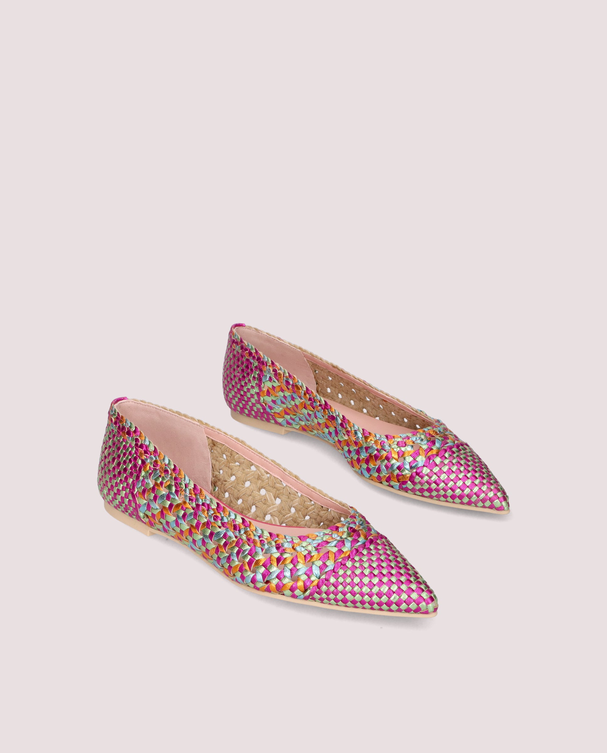 Ella Multicolor Leather Ballerinas