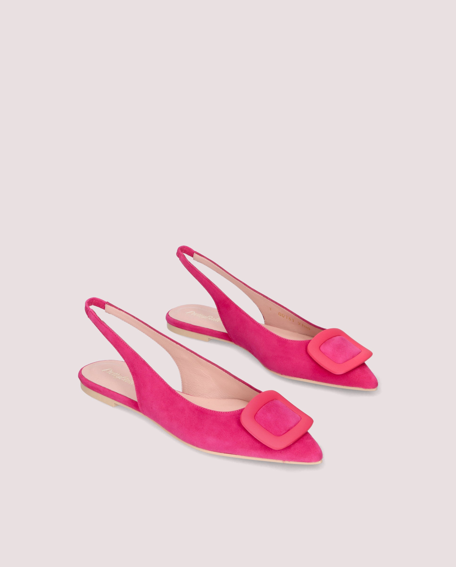 Ella Rosas Suede Ballerinas