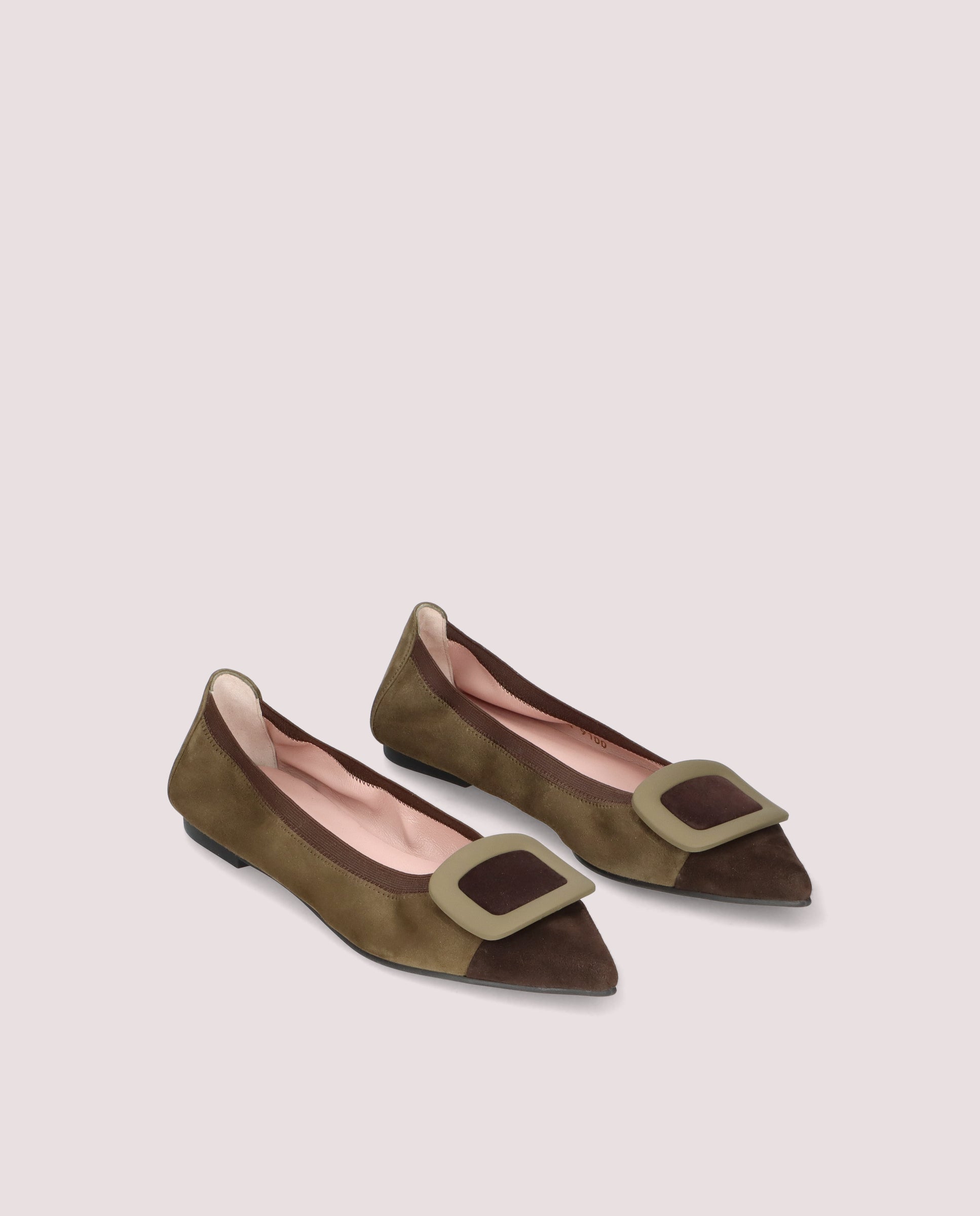 Ella Green Suede Ballet Flats