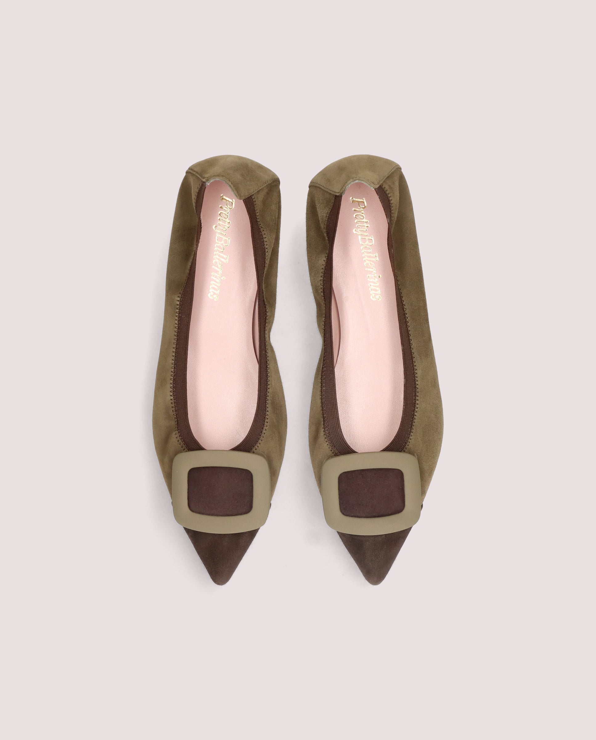Ella Green Suede Ballet Flats