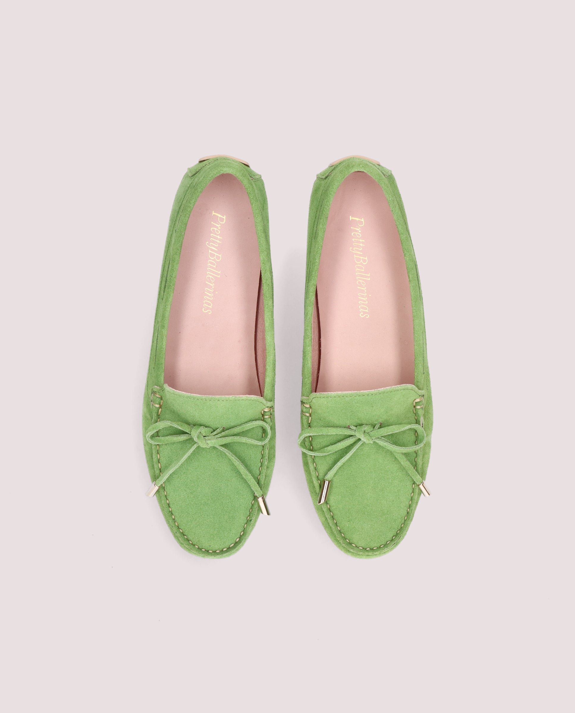 Josephine Green Suede Loafers