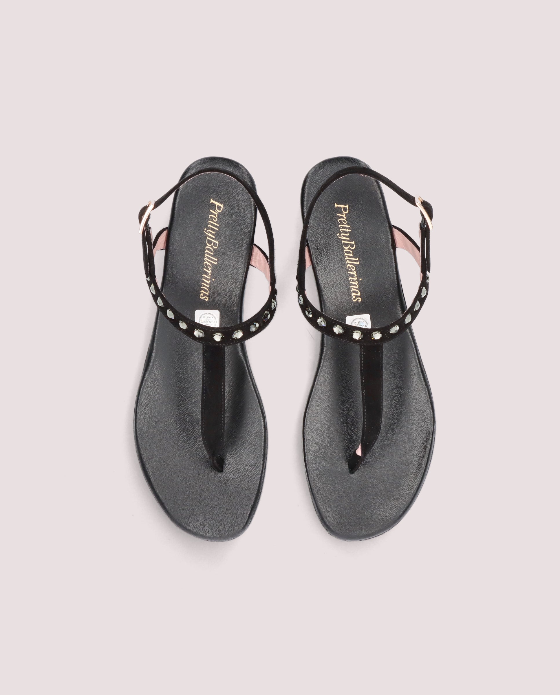 Judy Black Suede Sandals