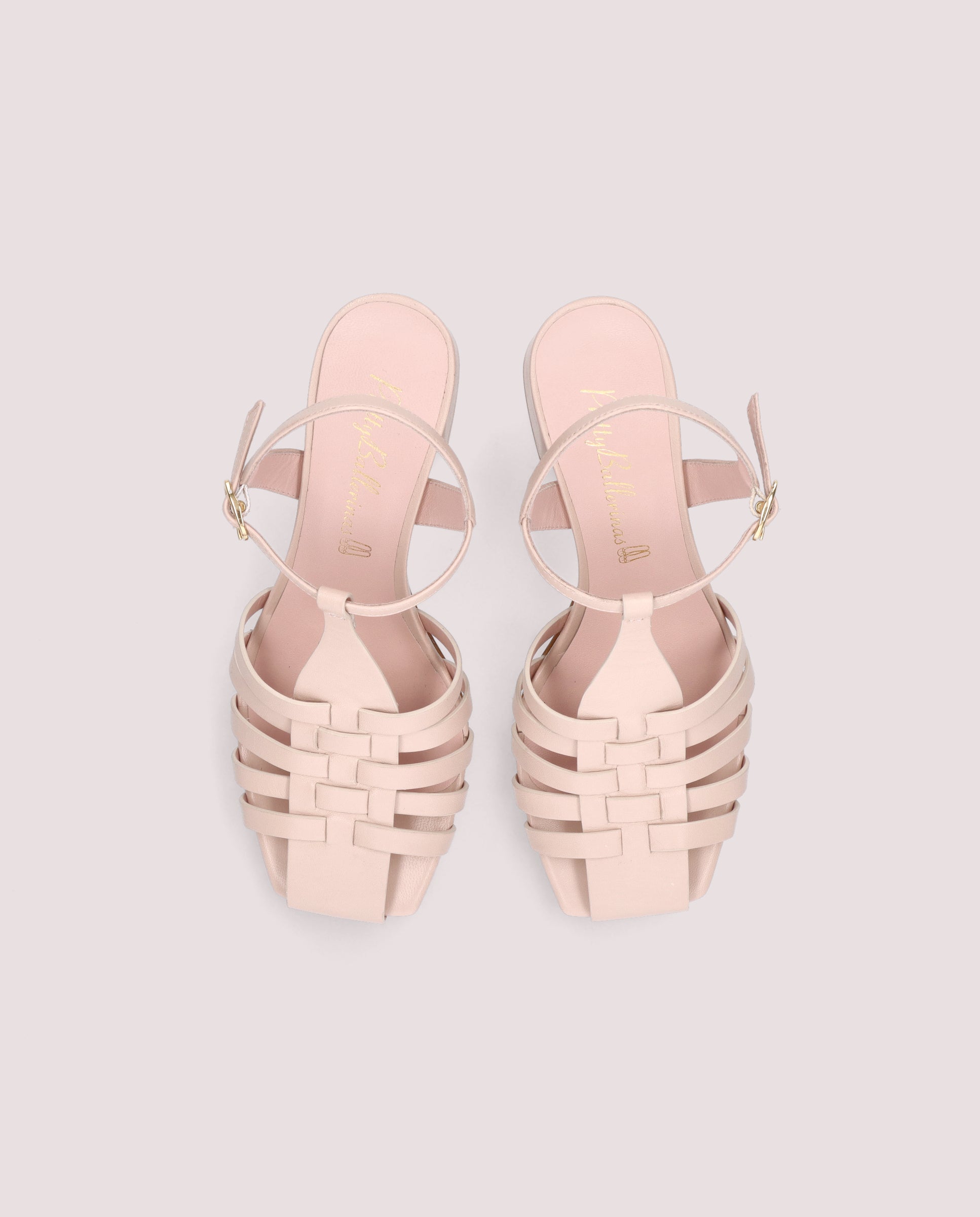 Amanda Pink Leather Sandals
