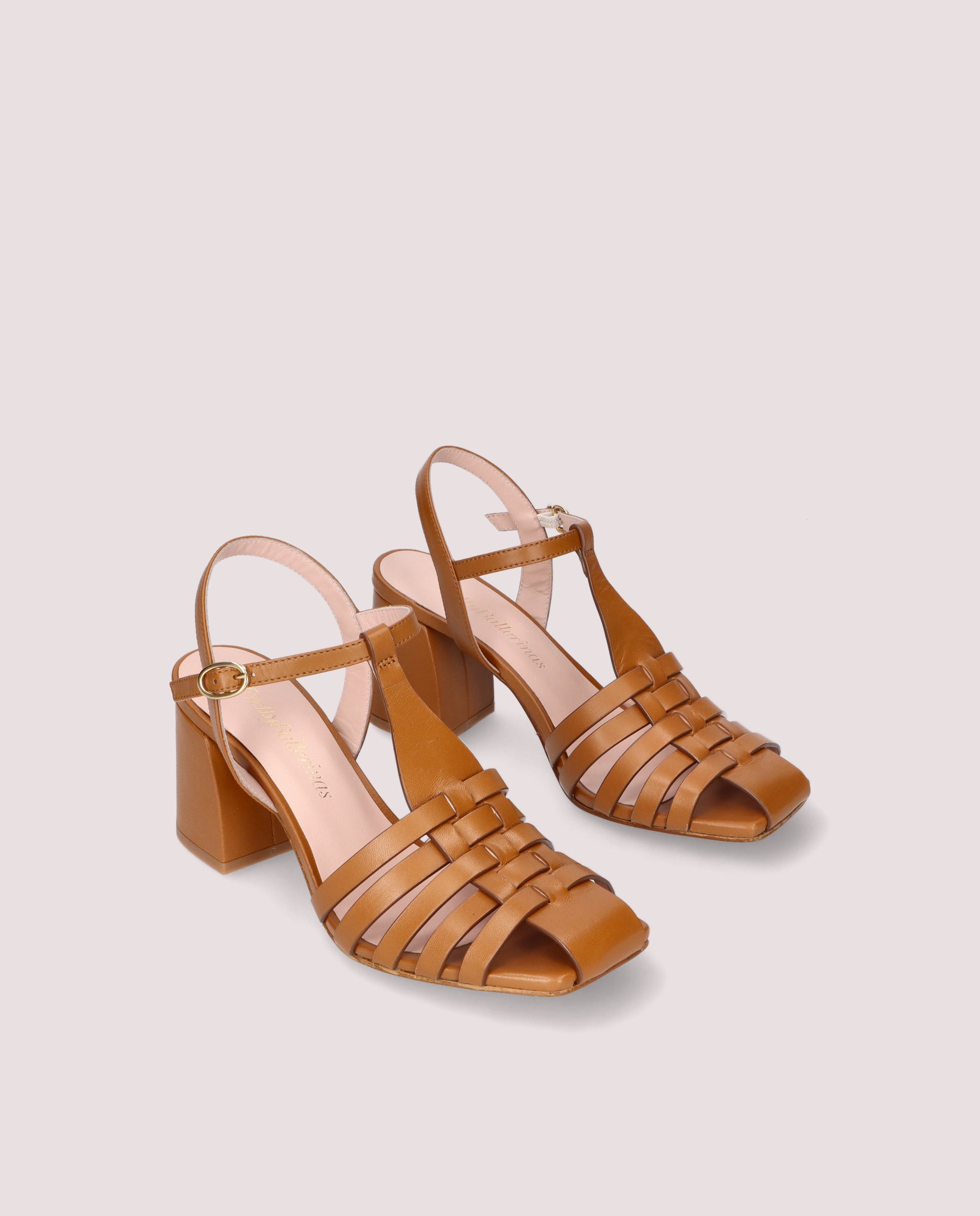 T-Bar Amanda Brown Leather