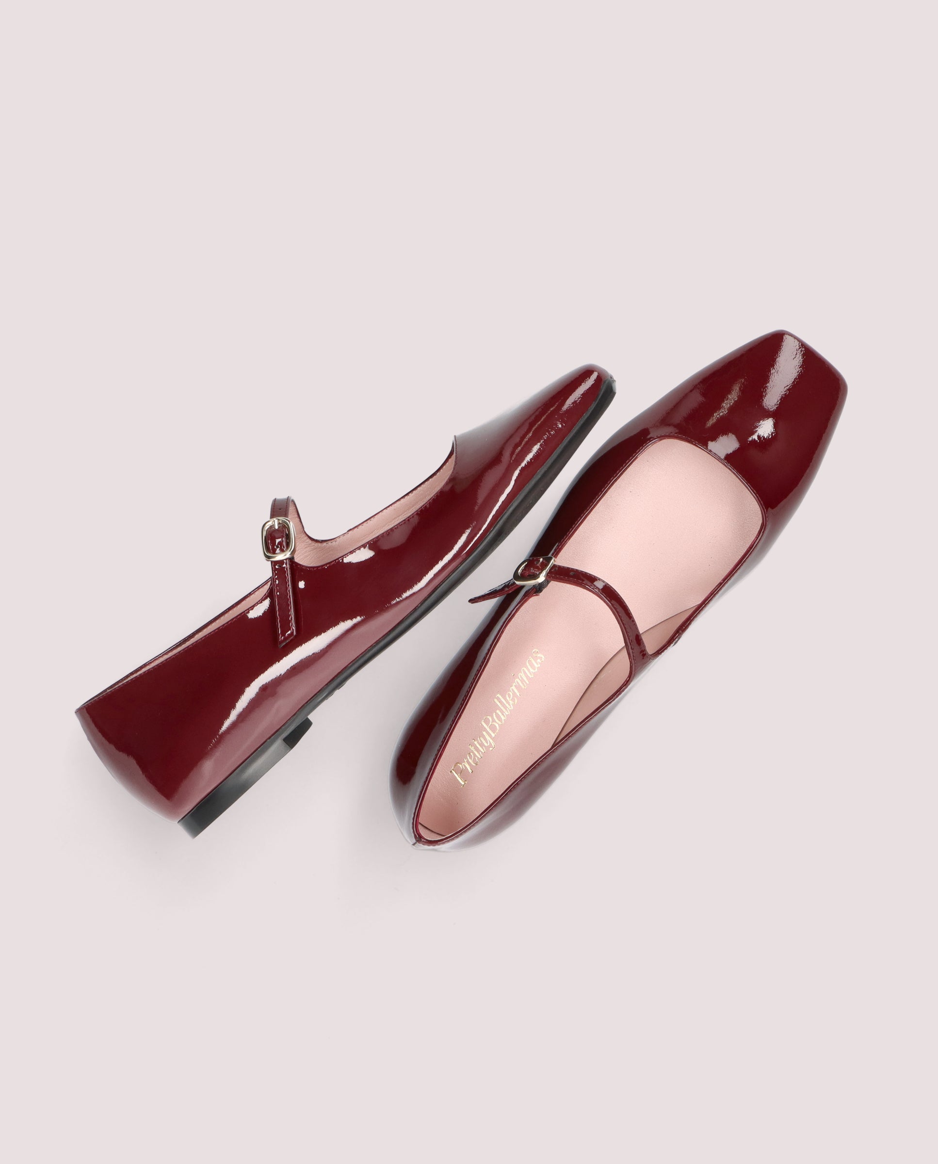 Camille Red Patent Leather Ballerinas