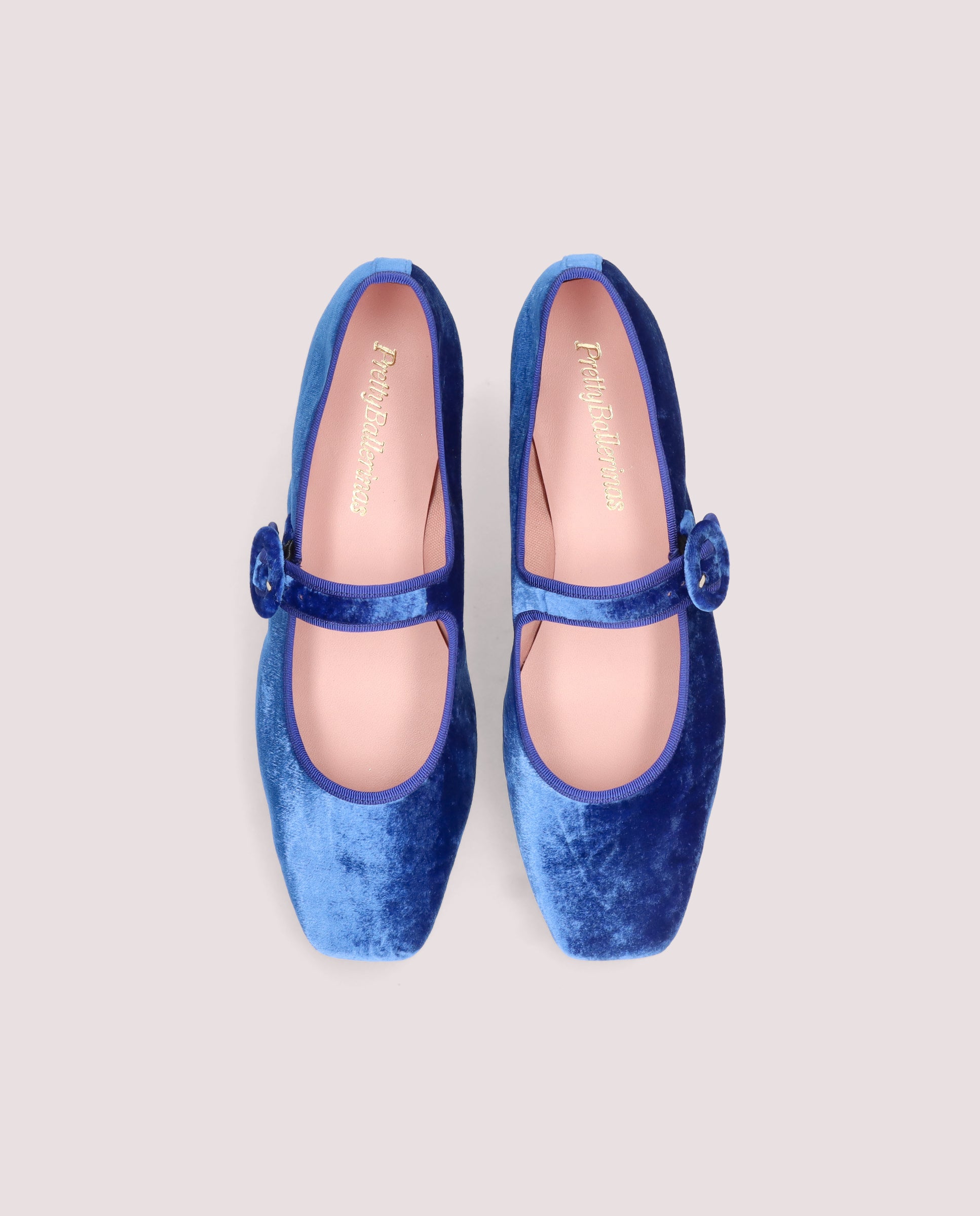 Camille Blue Knitted Ballet Flats