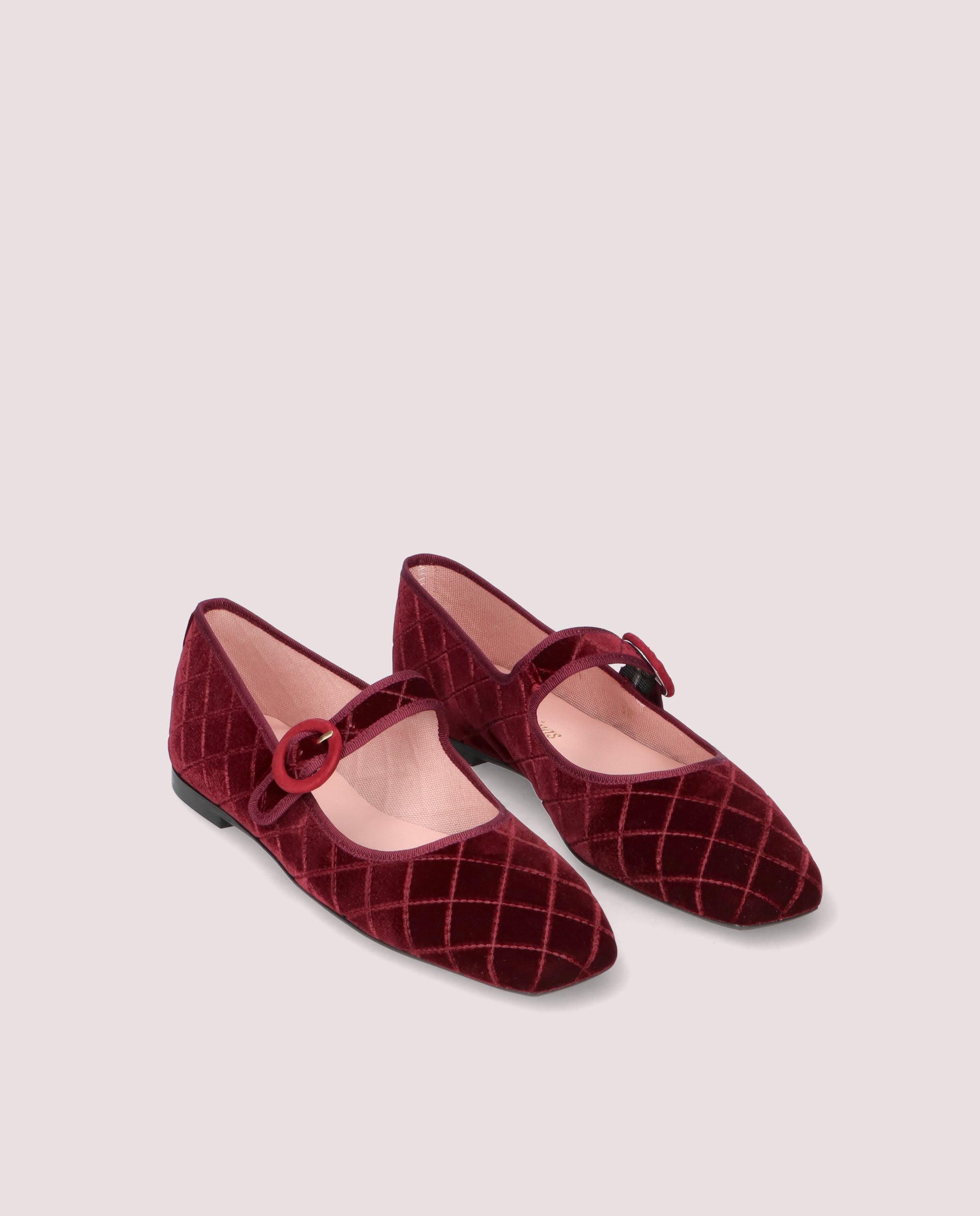 Camille Red Knitted Ballet Flats