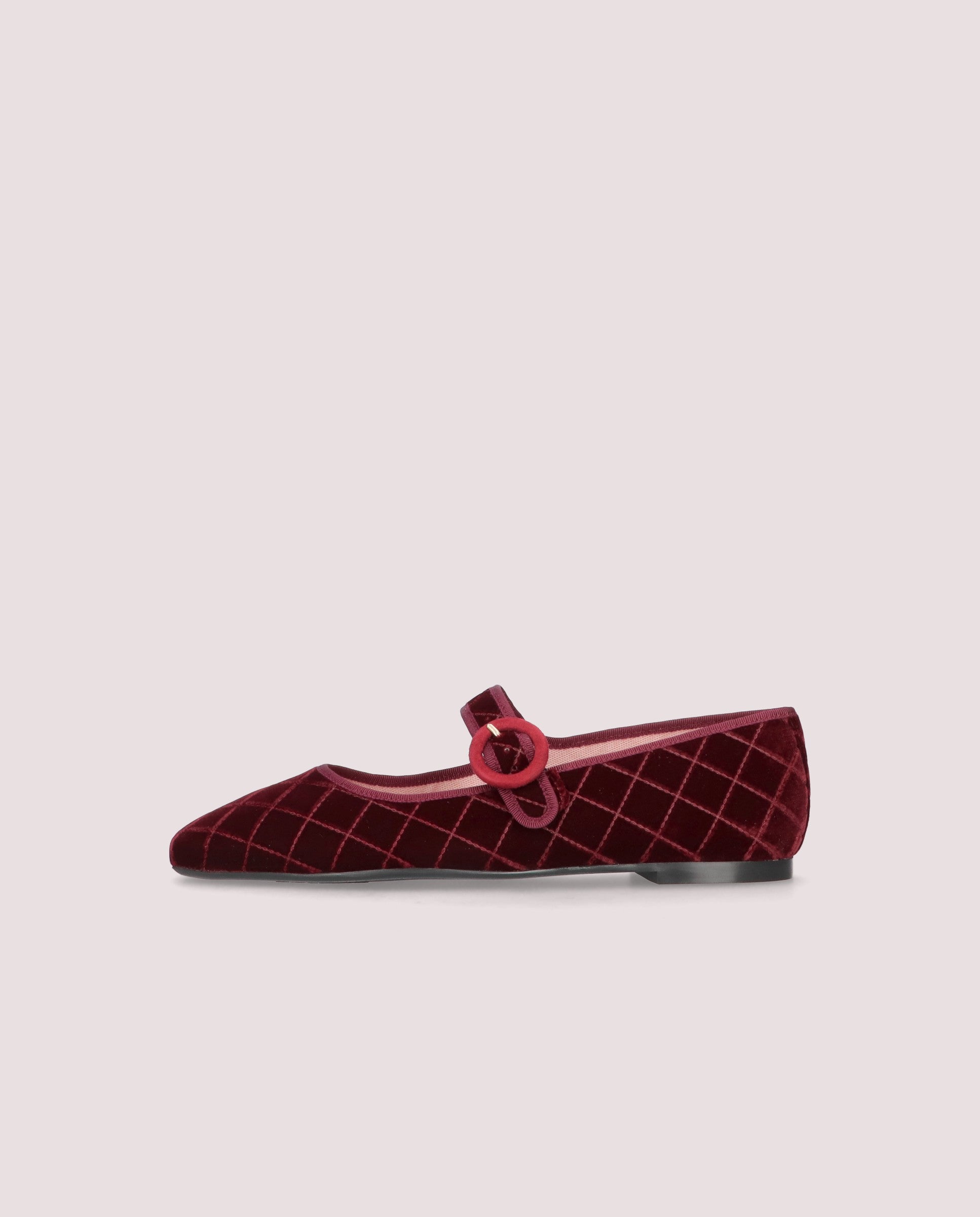 Camille Red Knitted Ballet Flats