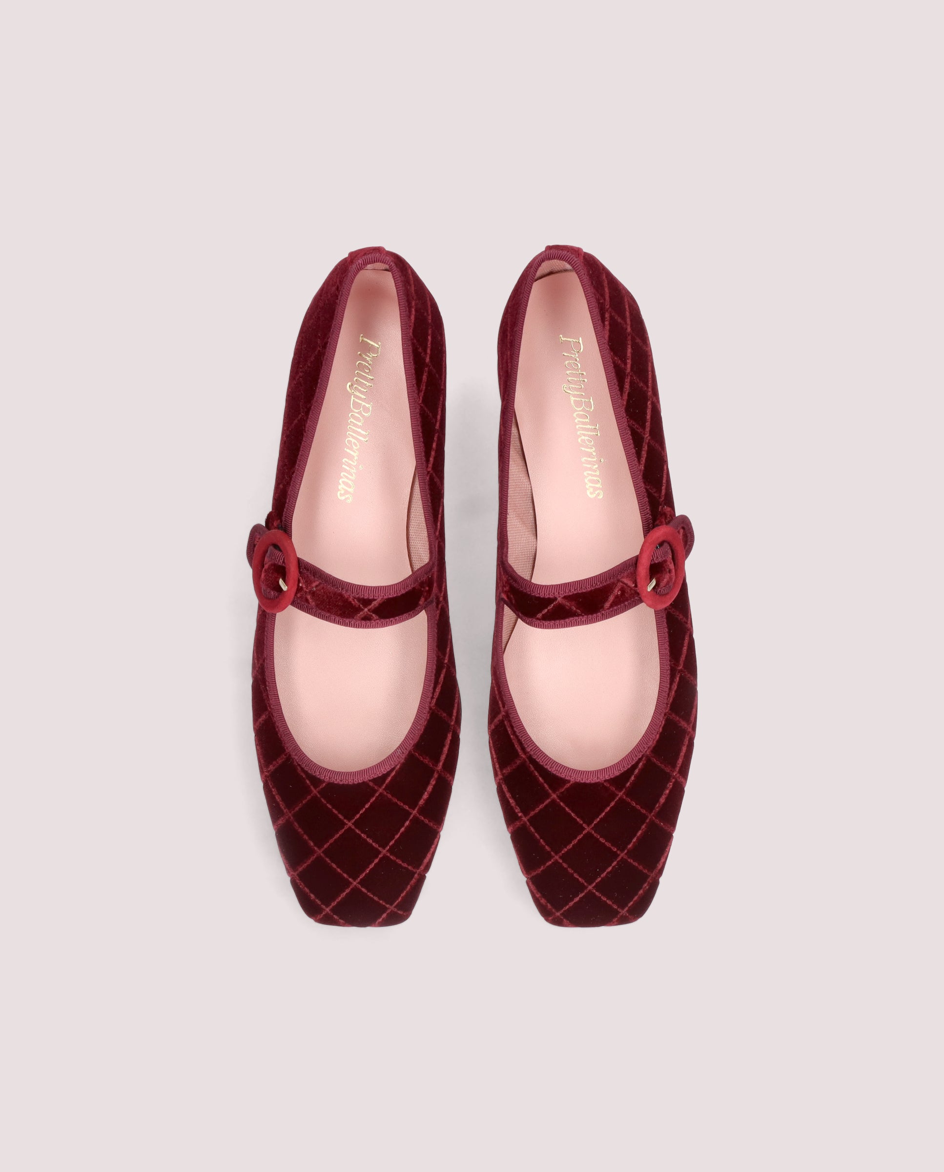 Camille Red Knitted Ballet Flats