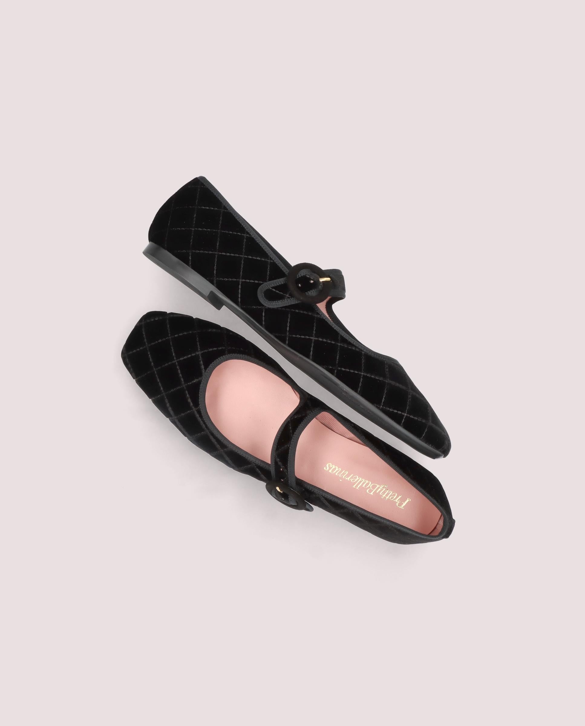Camille Black Knitted Ballet Flats