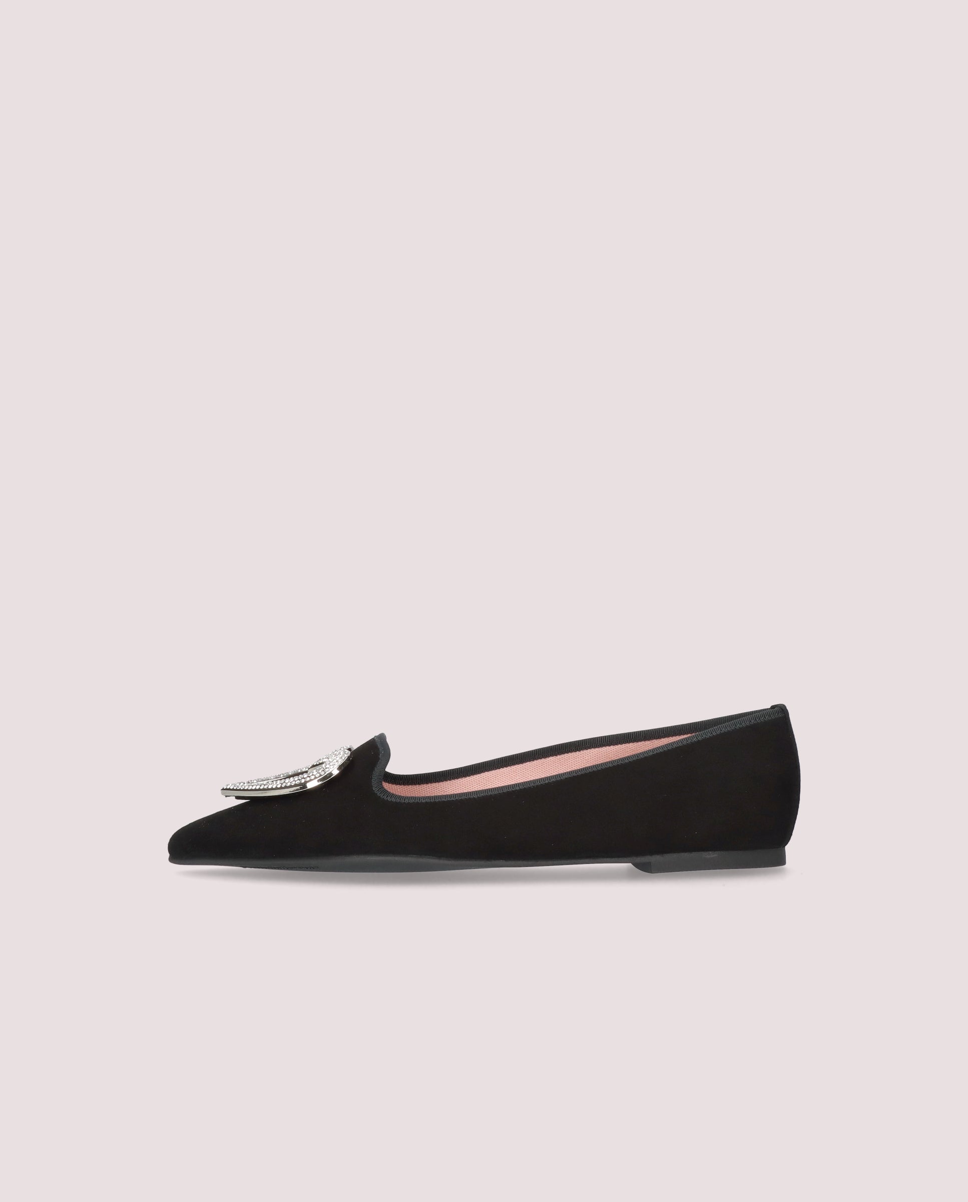 Black Suede Ella Loafers