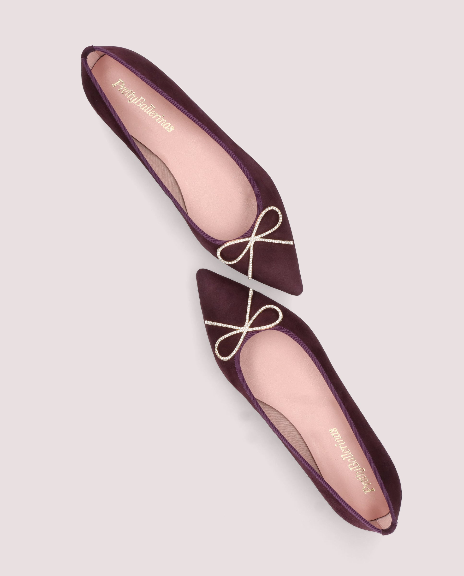 Ella Red Suede Ballerinas