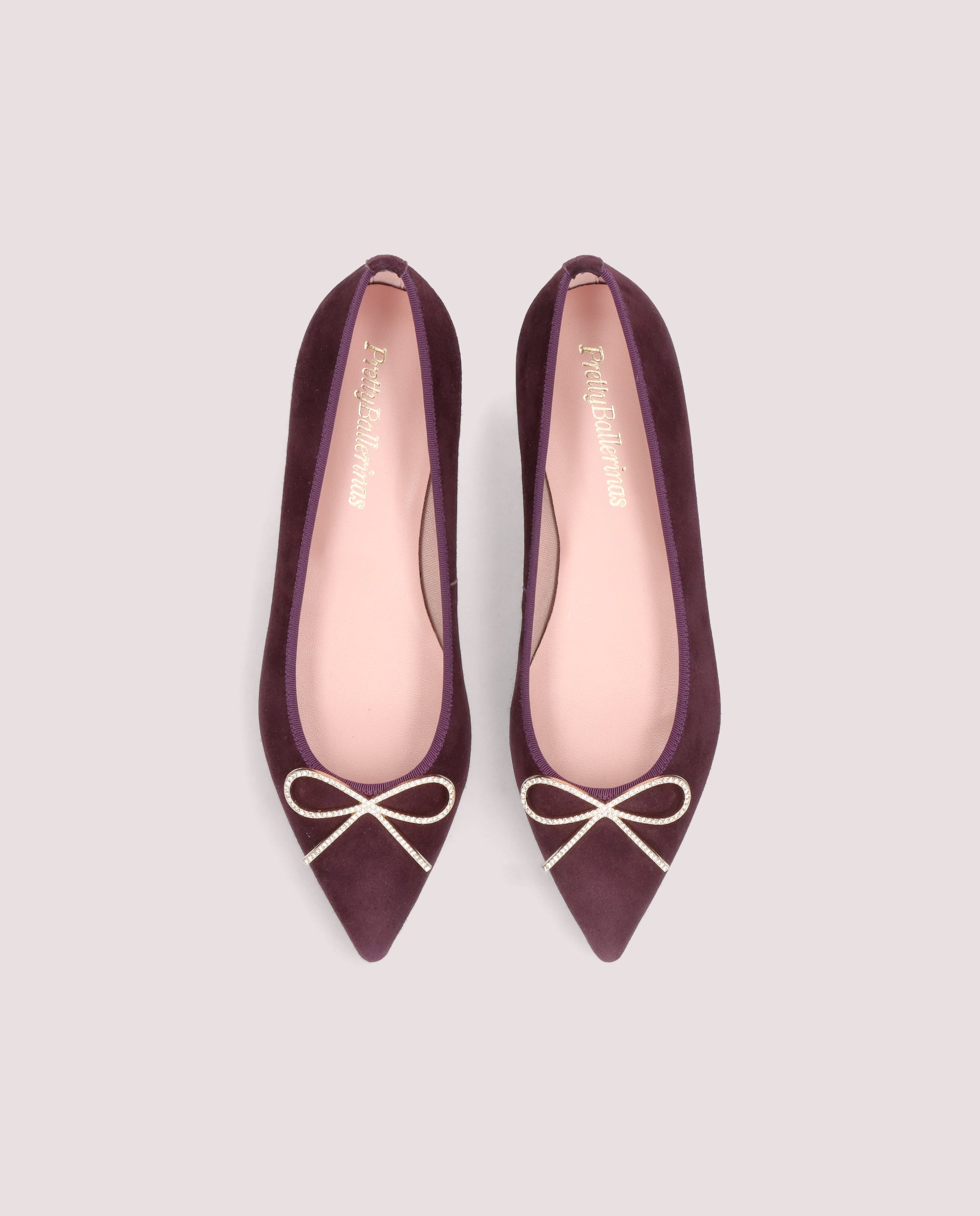 Ella Red Suede Ballerinas