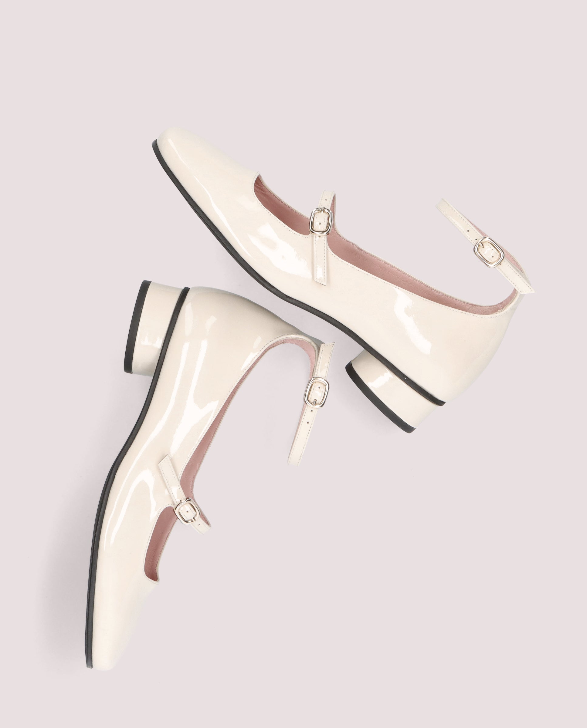 Odette White Patent Leather Salon