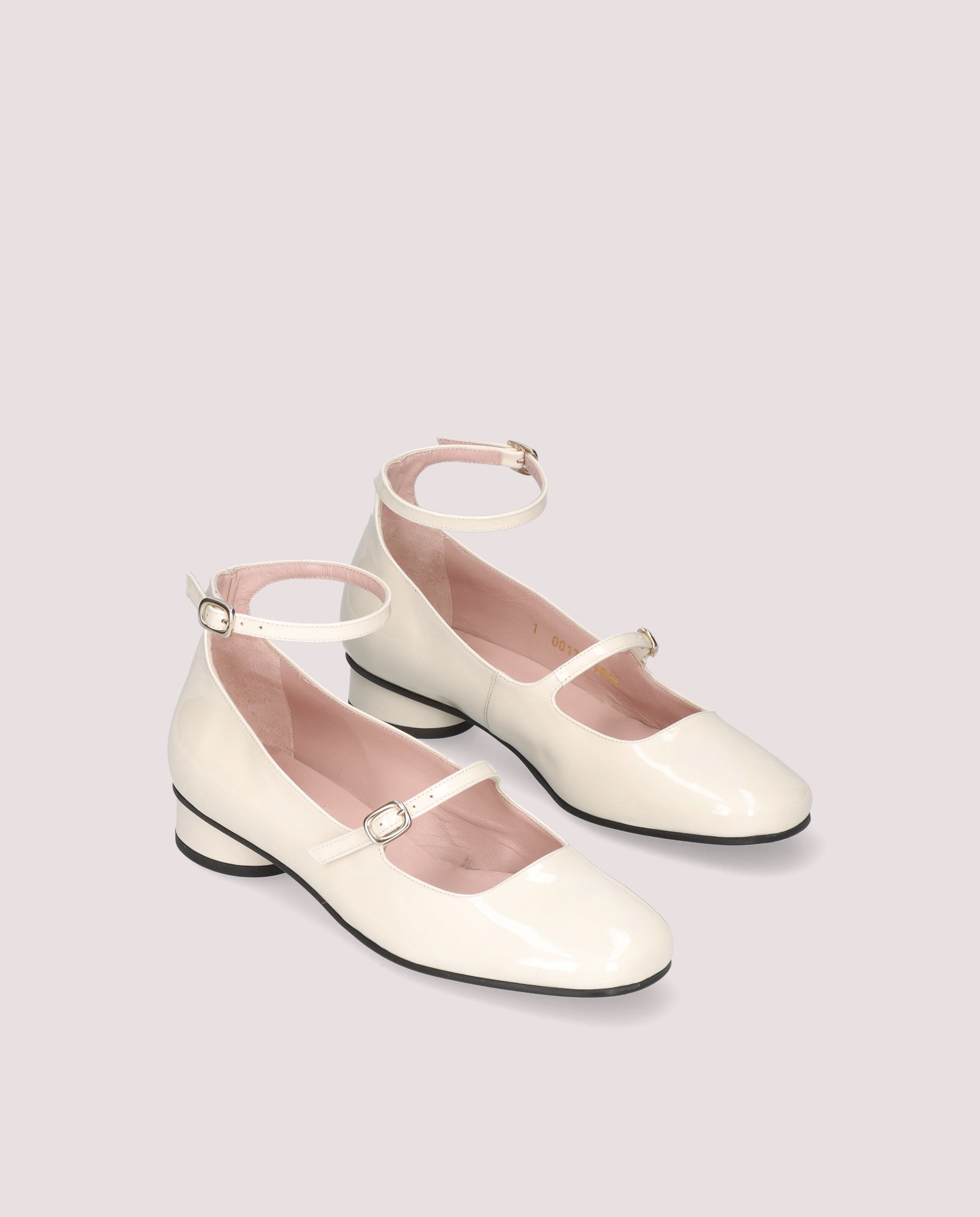 Odette White Patent Leather Salon