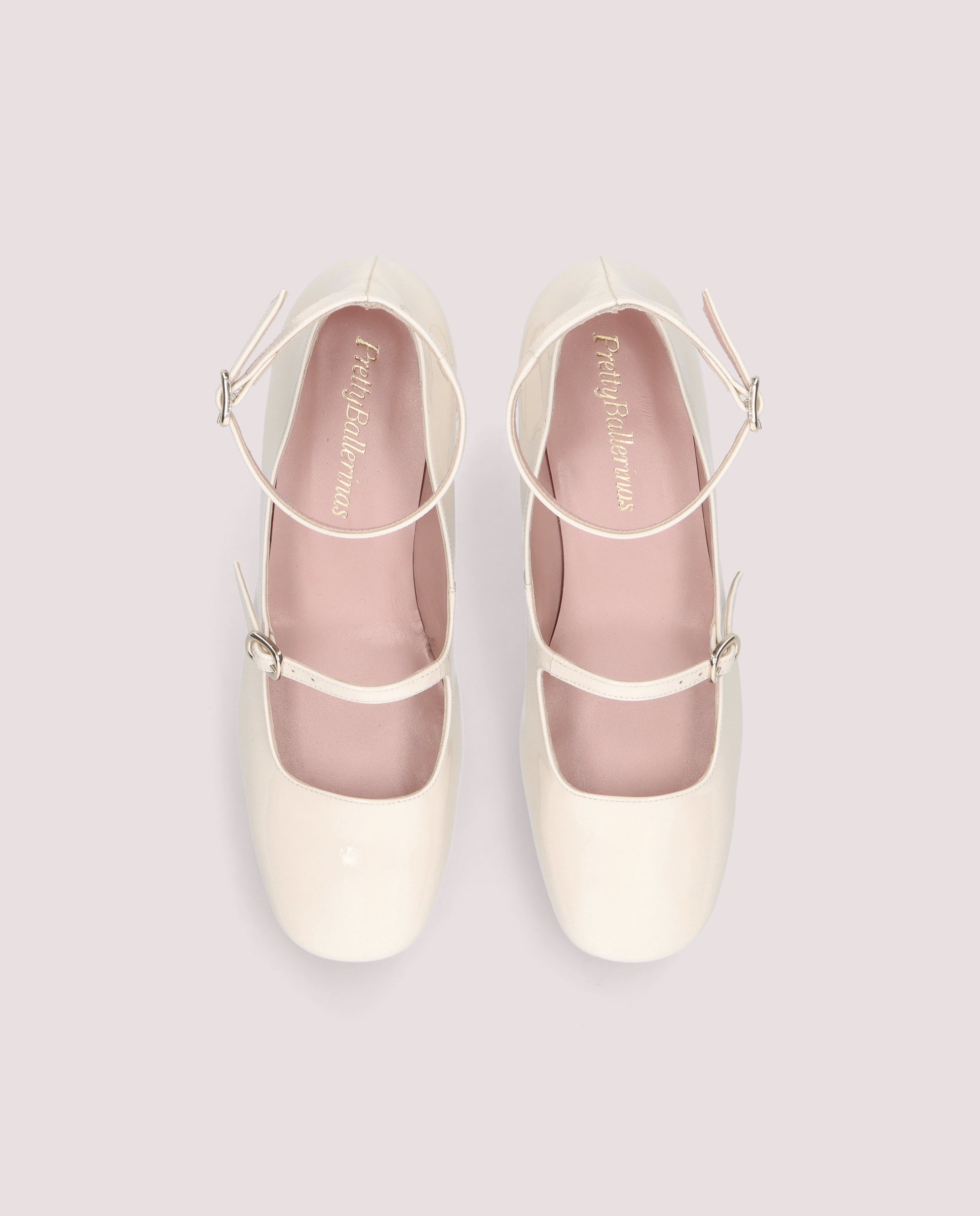 Odette White Patent Leather Salon