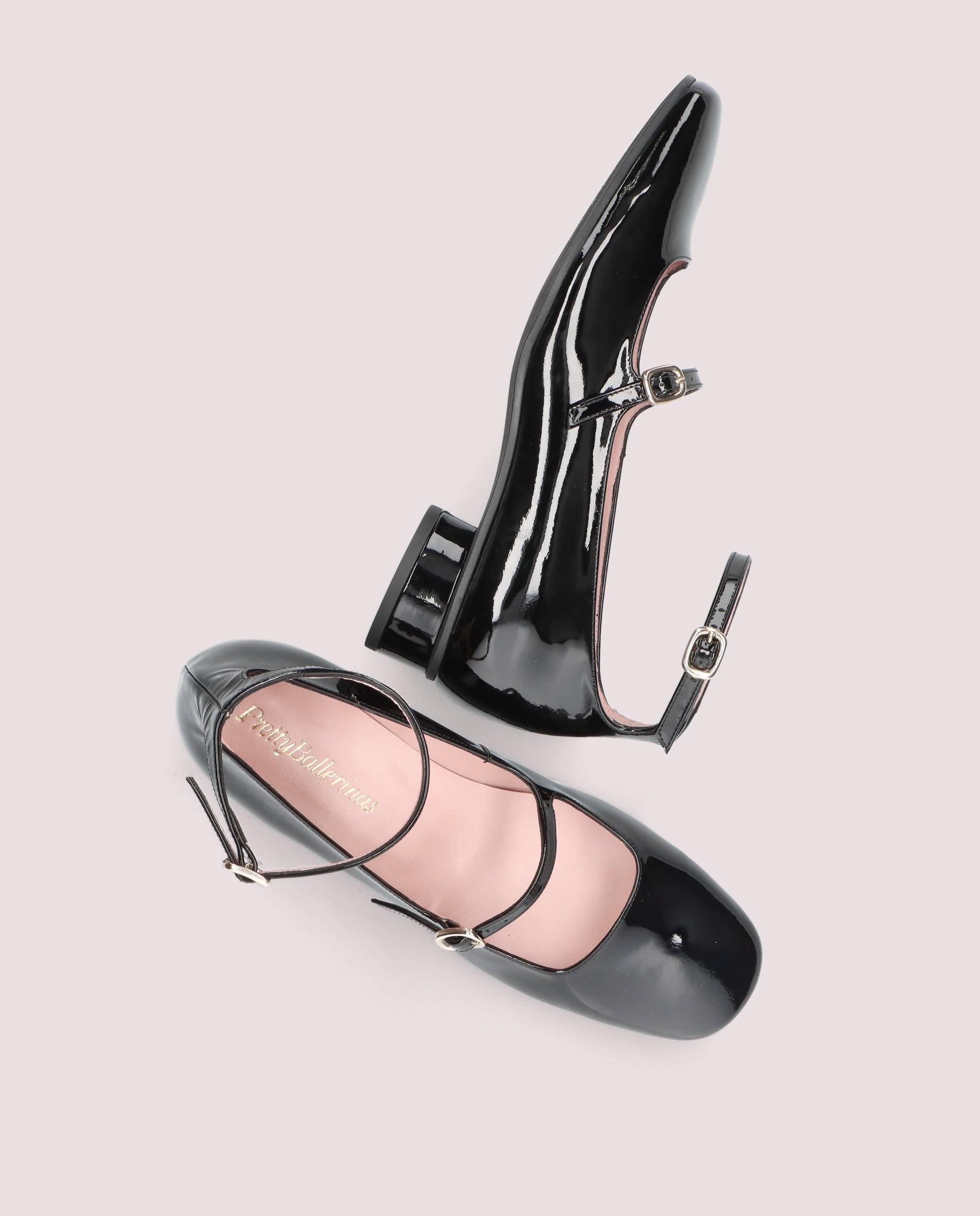 Odette Black Patent Leather Salon