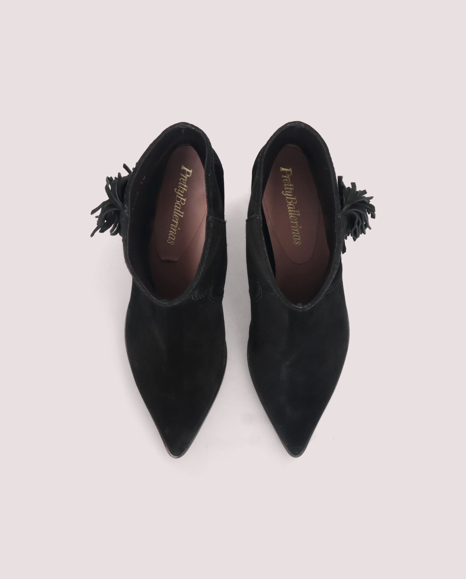 Kendall Black Suede Ankle Boots