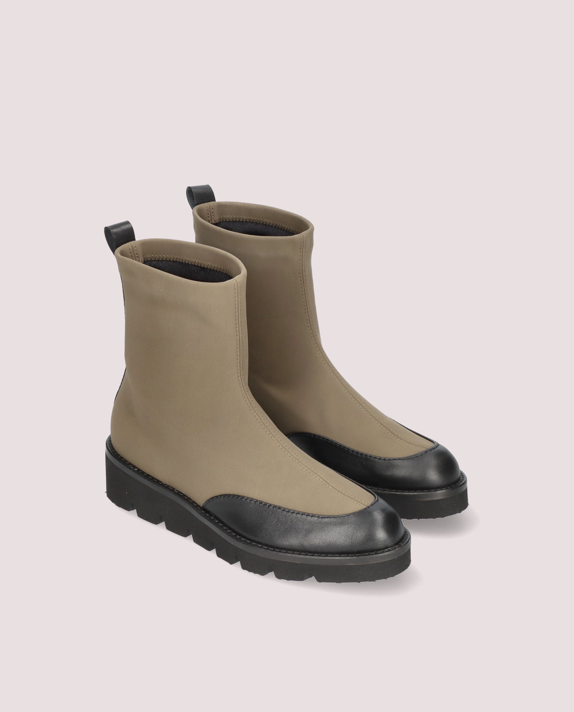 Bette Green Woven Ankle Boots