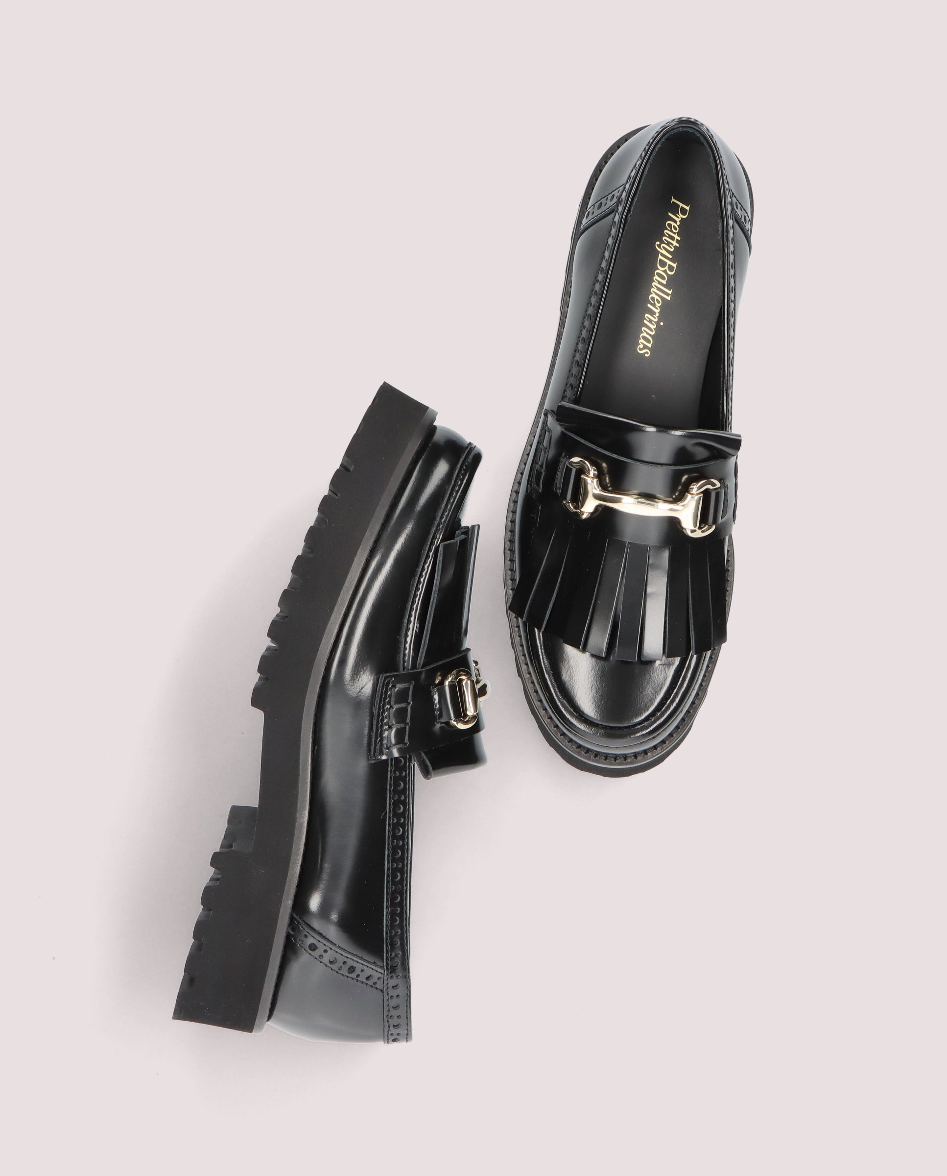 Ashley Black Leather Loafers