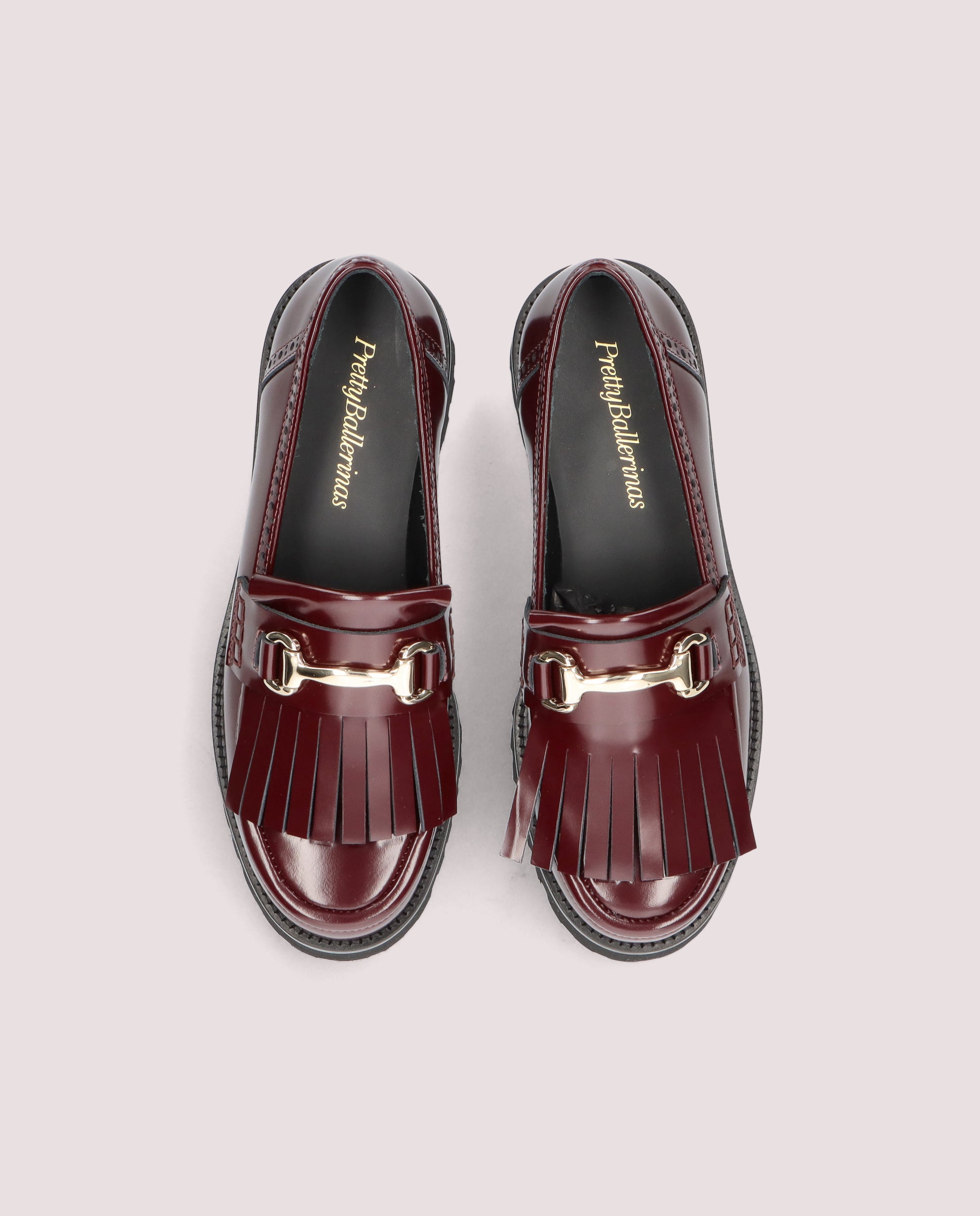 Ashley Red Leather Loafers