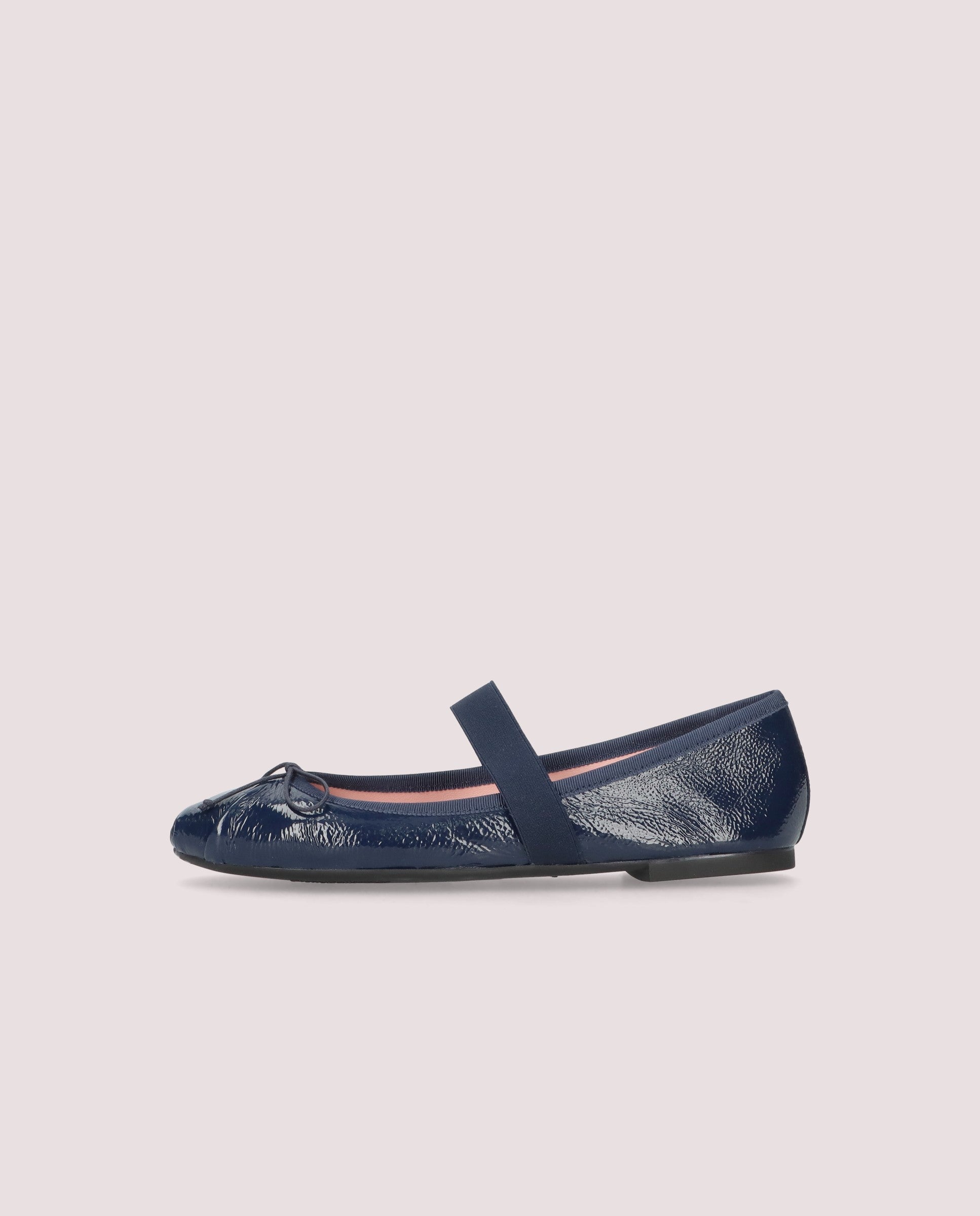 Nicole Blue Patent Leather Ballet Flats