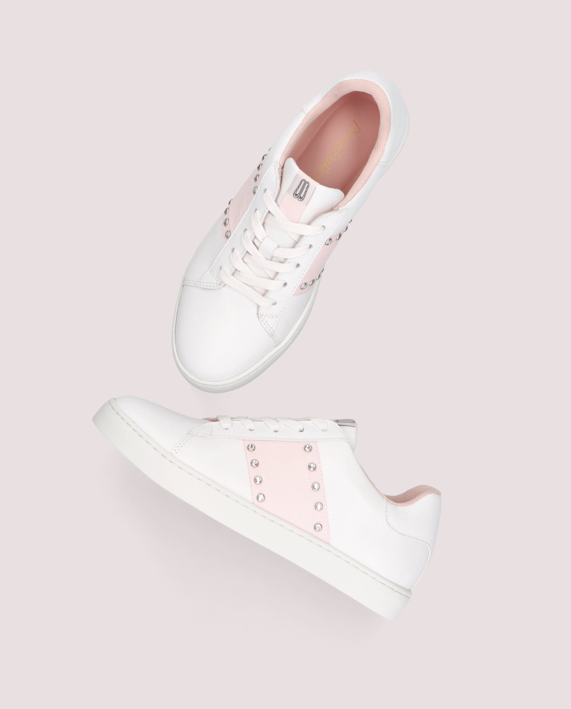 Cordelia White Leather Sports Shoes