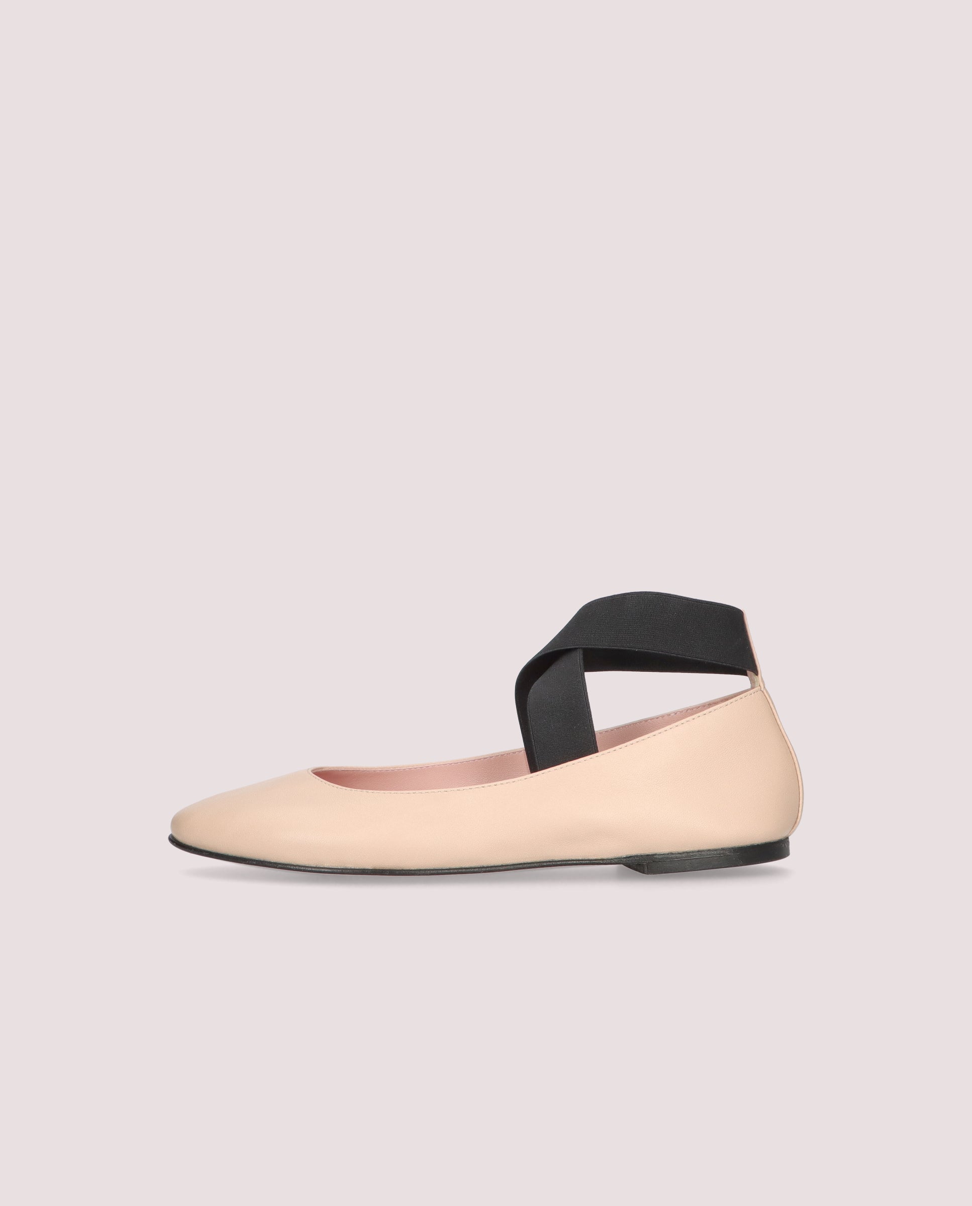 Nicole Beige Leather Ballerinas