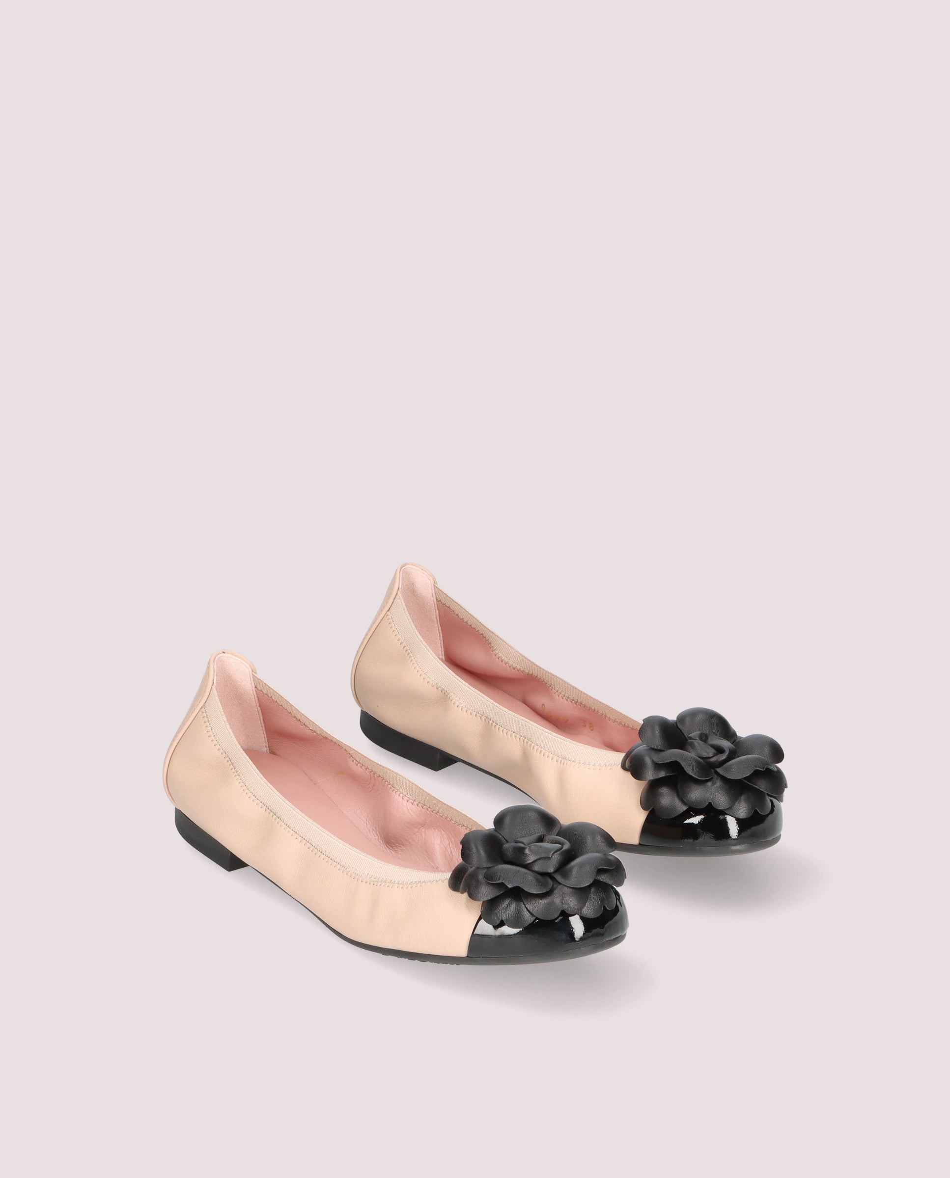 Shirley Beige Leather Ballerinas