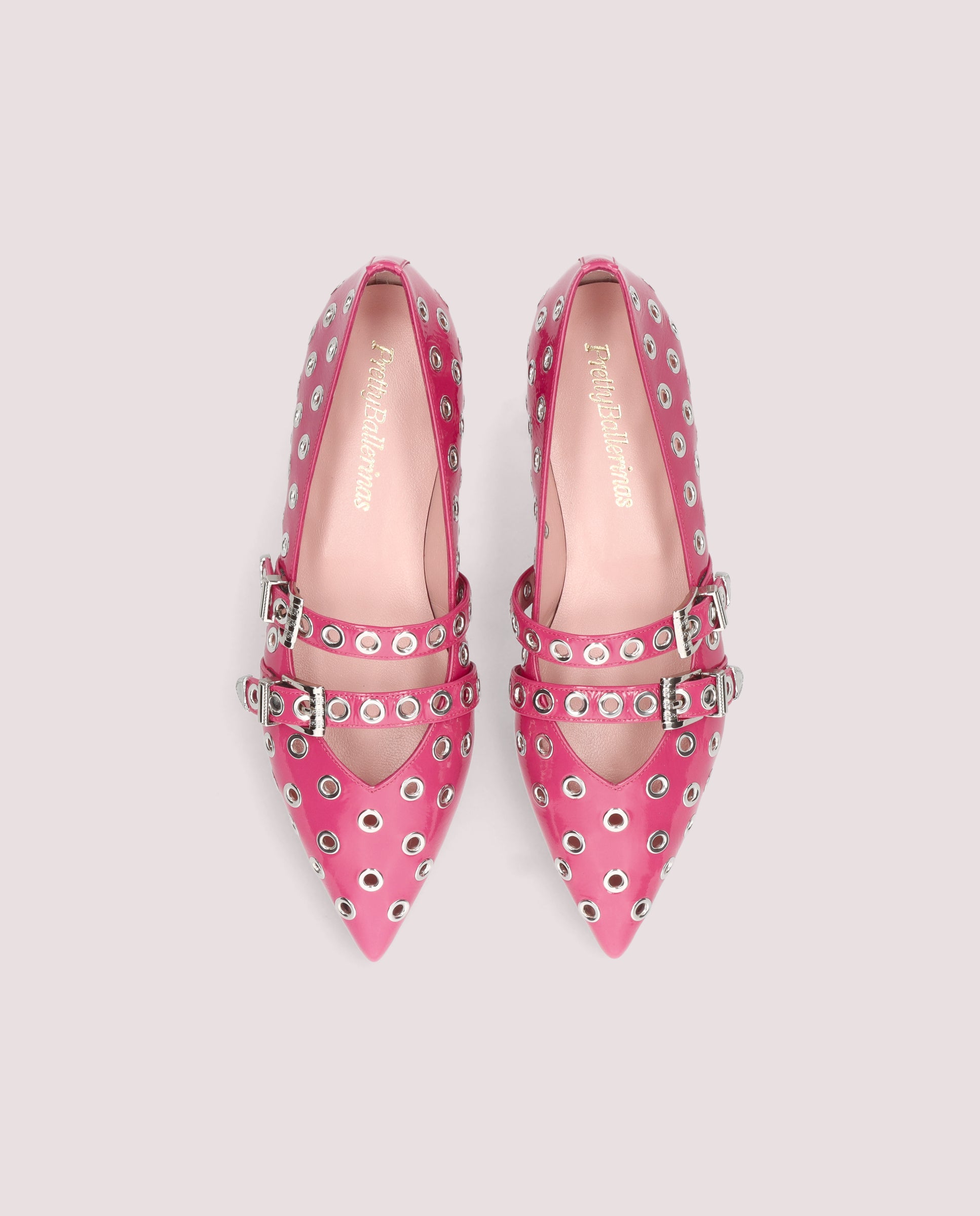 Ella Rosas Patent Leather Ballerinas