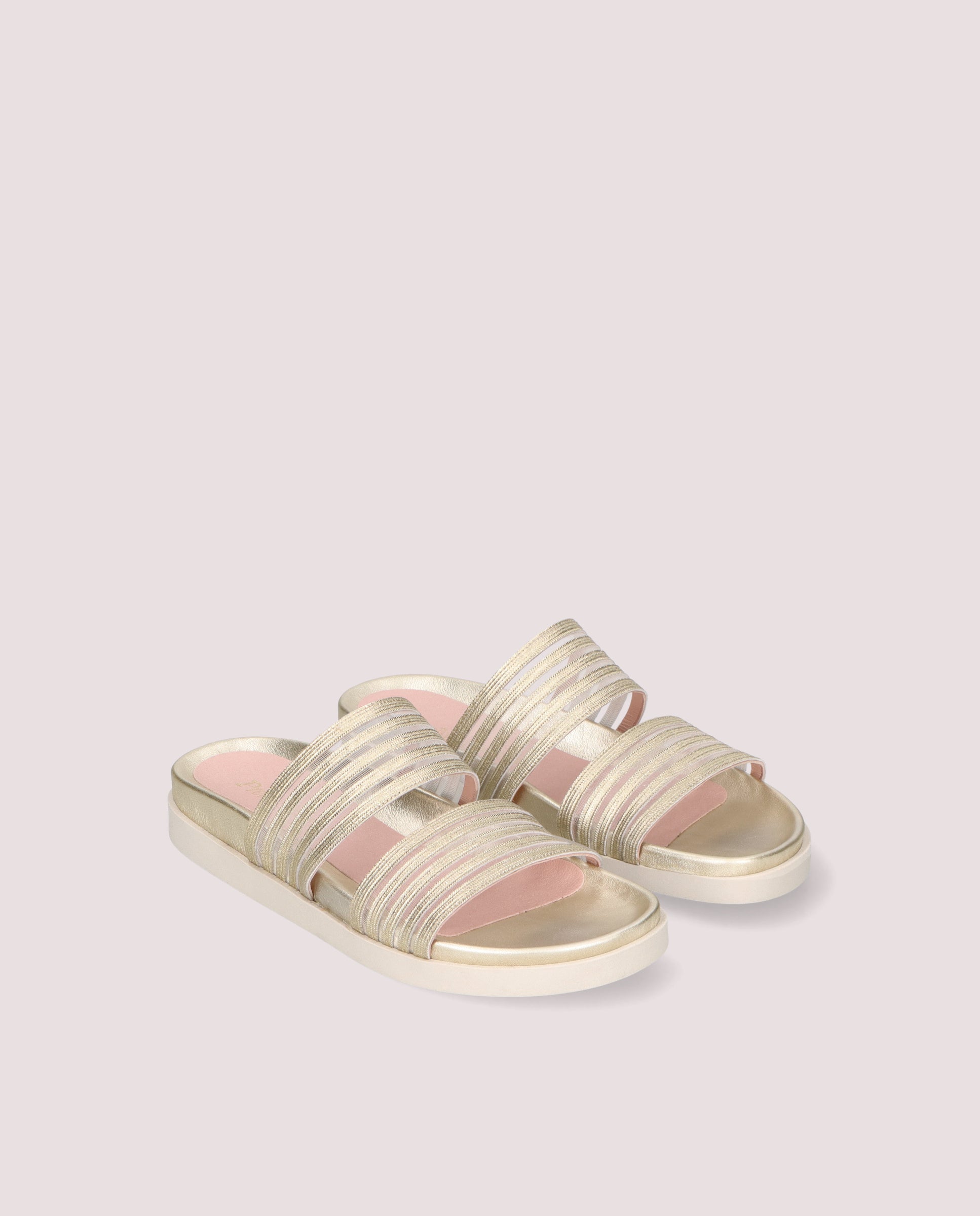 Singer Gold Woven Sandals