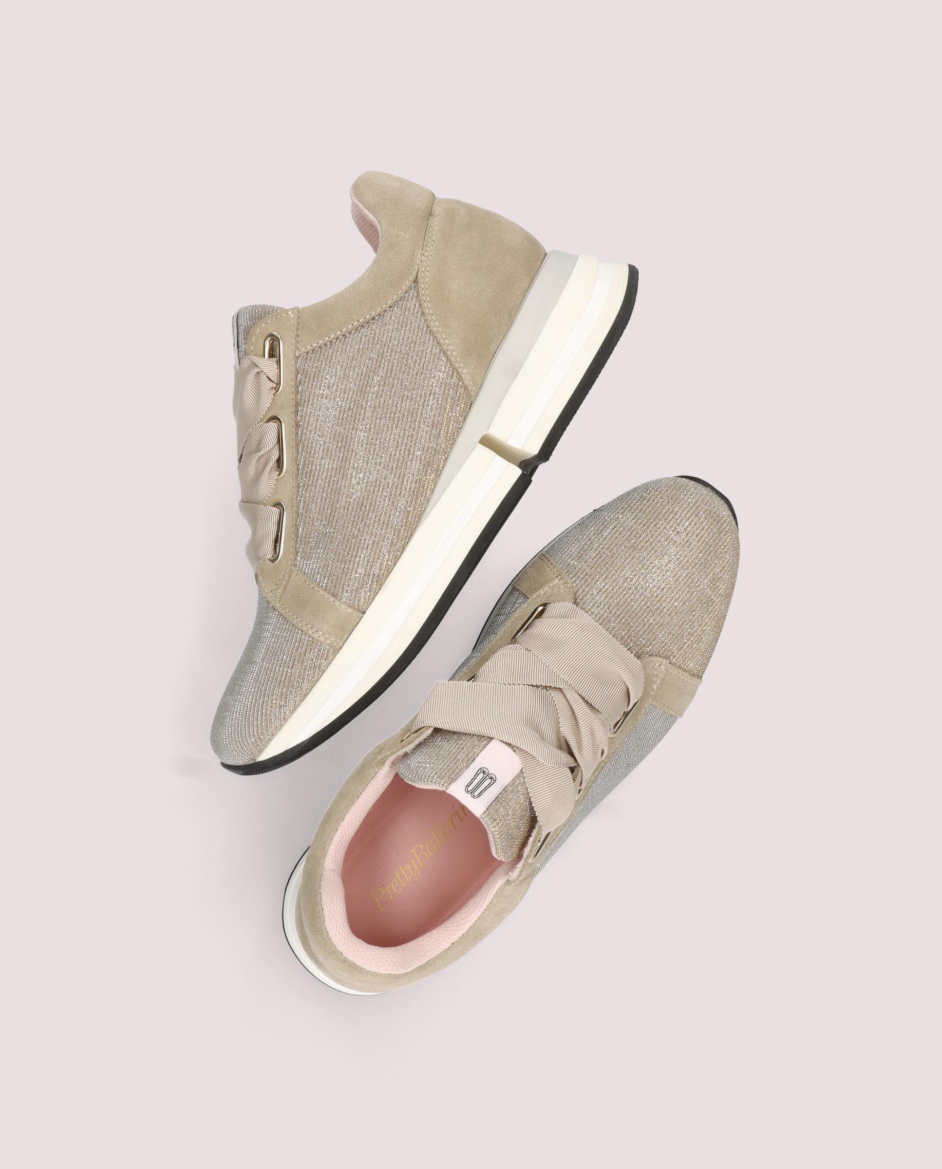 Deportivos Christy Plateados Tejidos metalizados