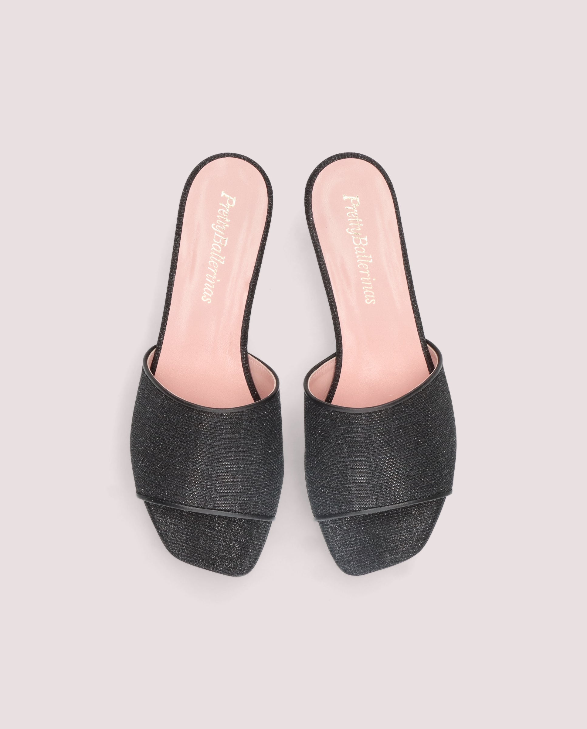 Olivia Black Woven Sandals