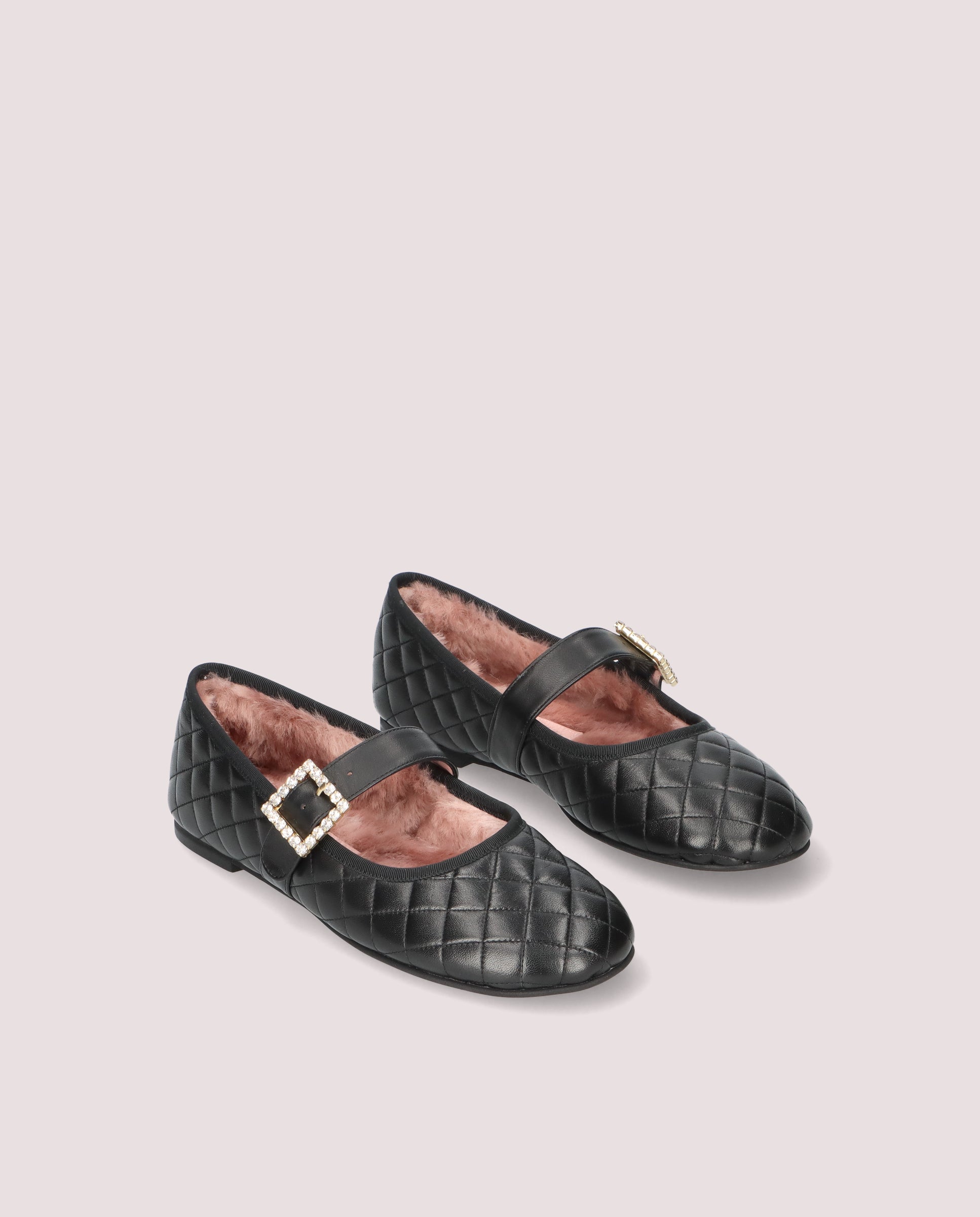 Georgia Black Skin Ballerinas