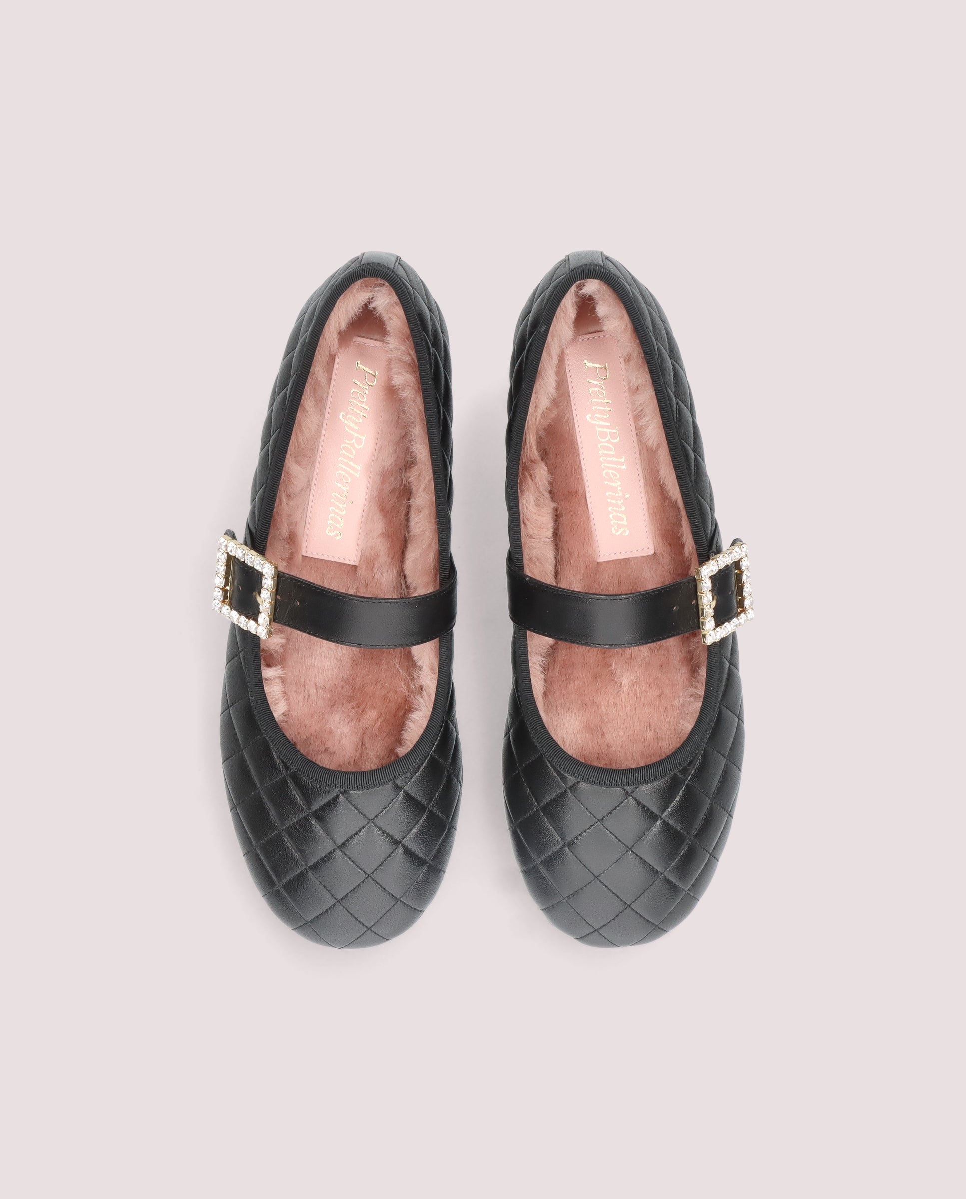 Georgia Black Skin Ballerinas