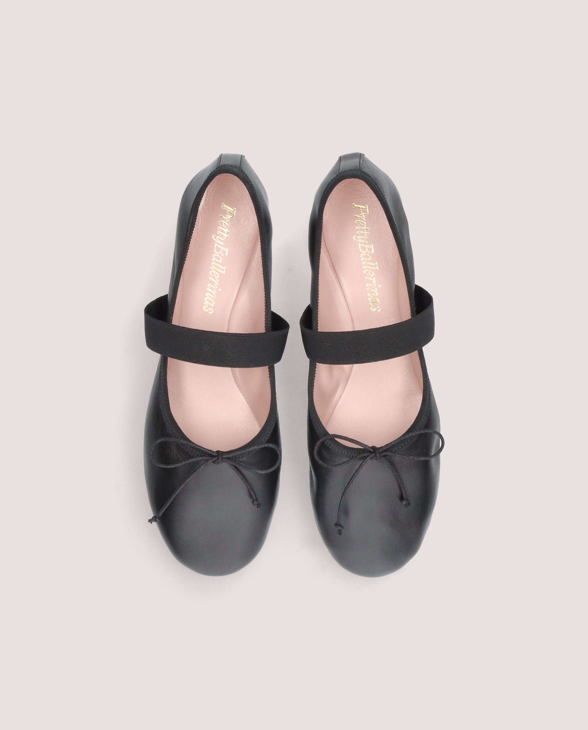 Lea Black Leather Ballet Flats