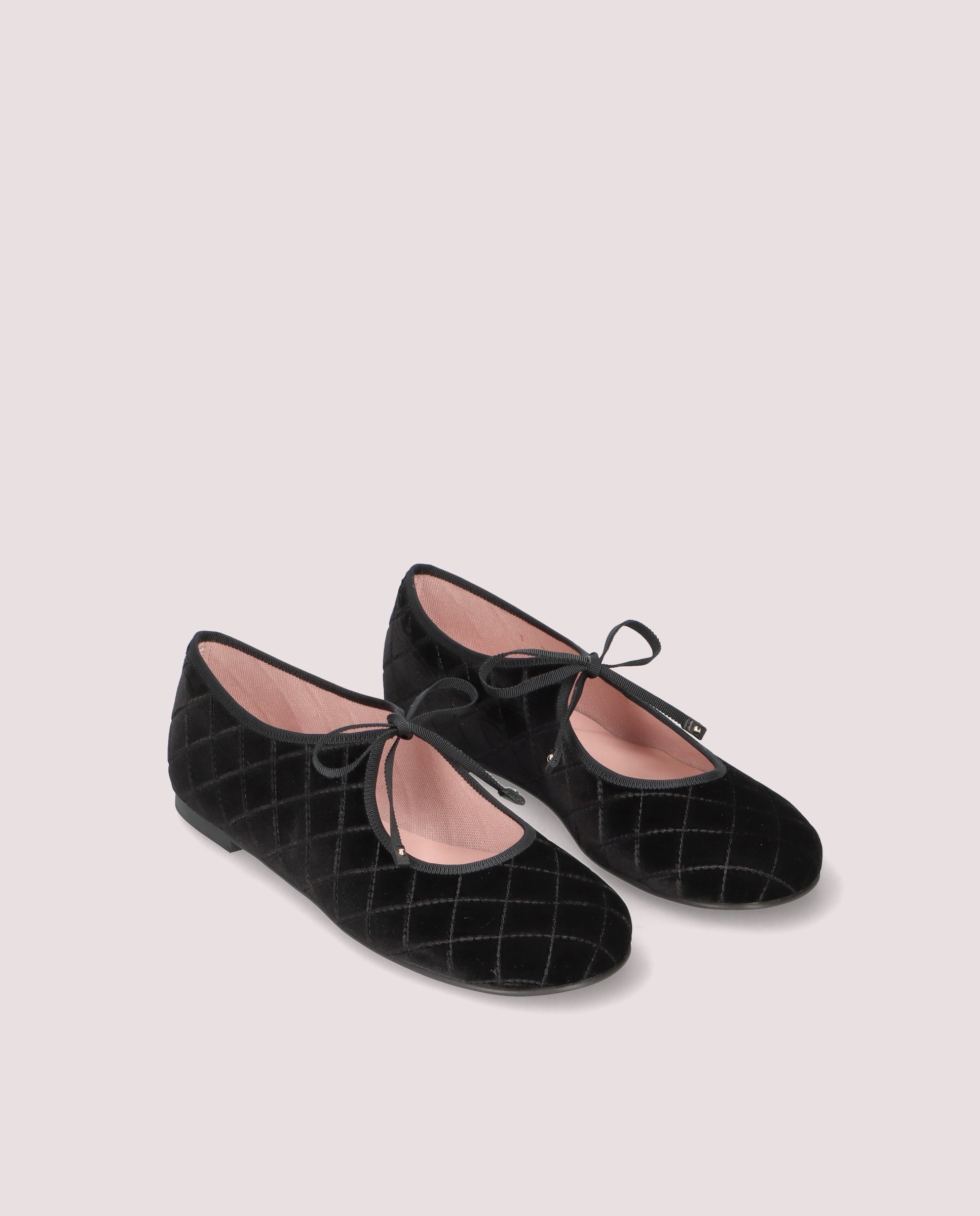 Georgia Black Woven Ballet Flats