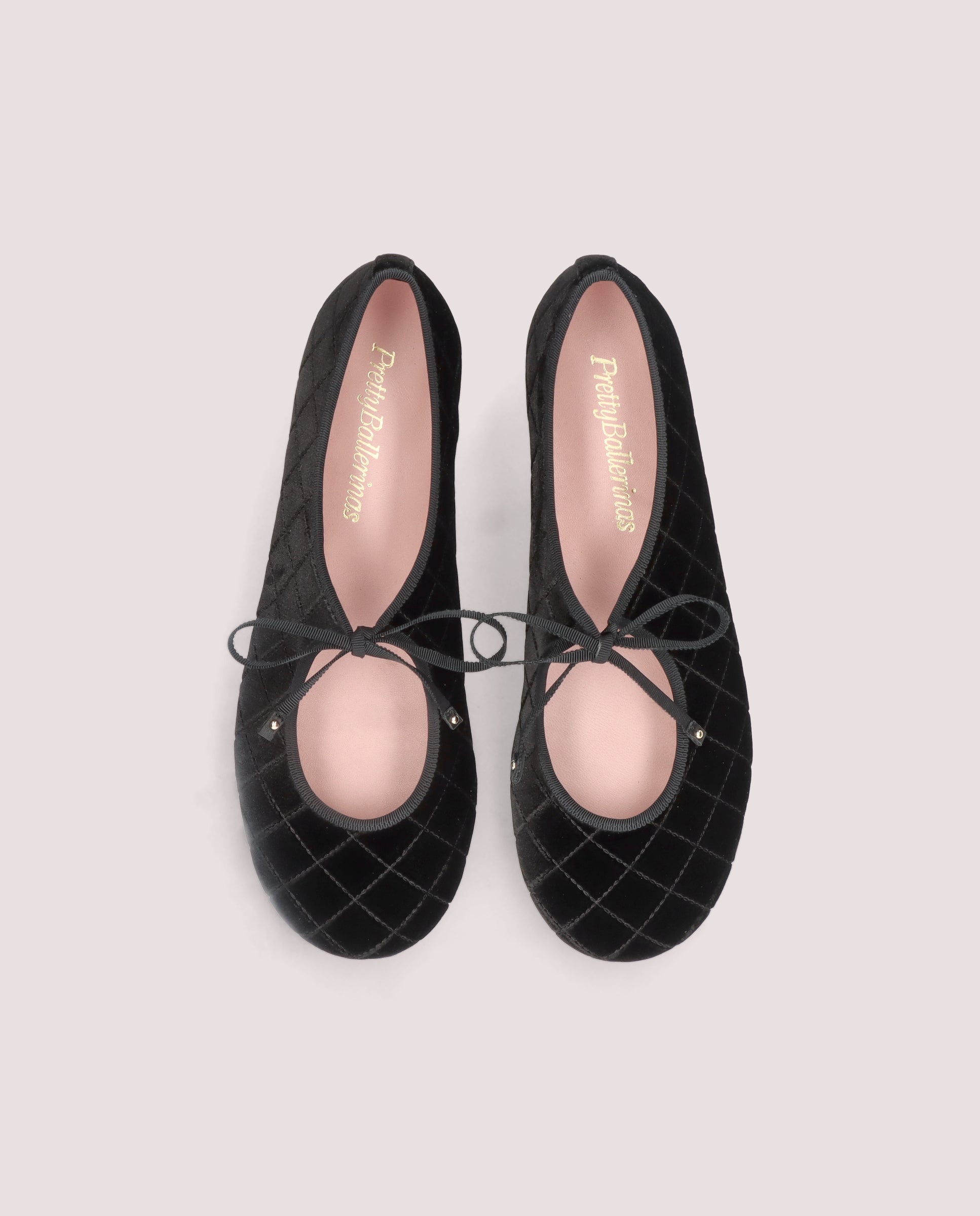 Georgia Black Woven Ballet Flats