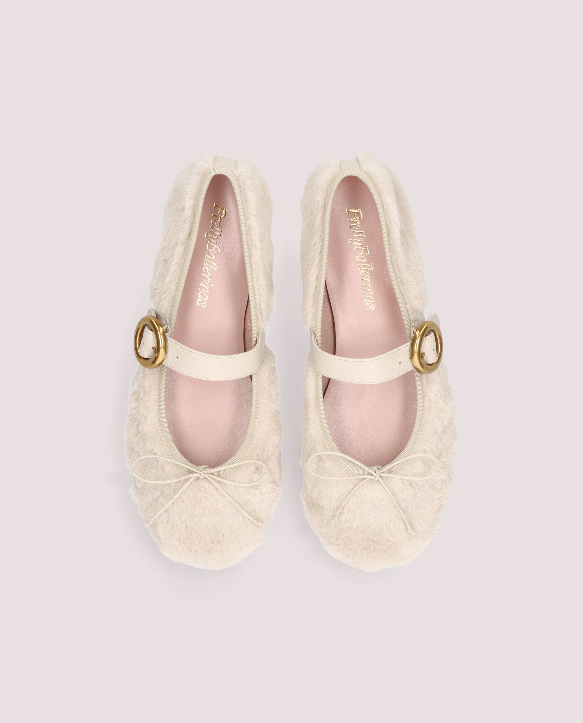 Georgia White Knitted Ballet Flats