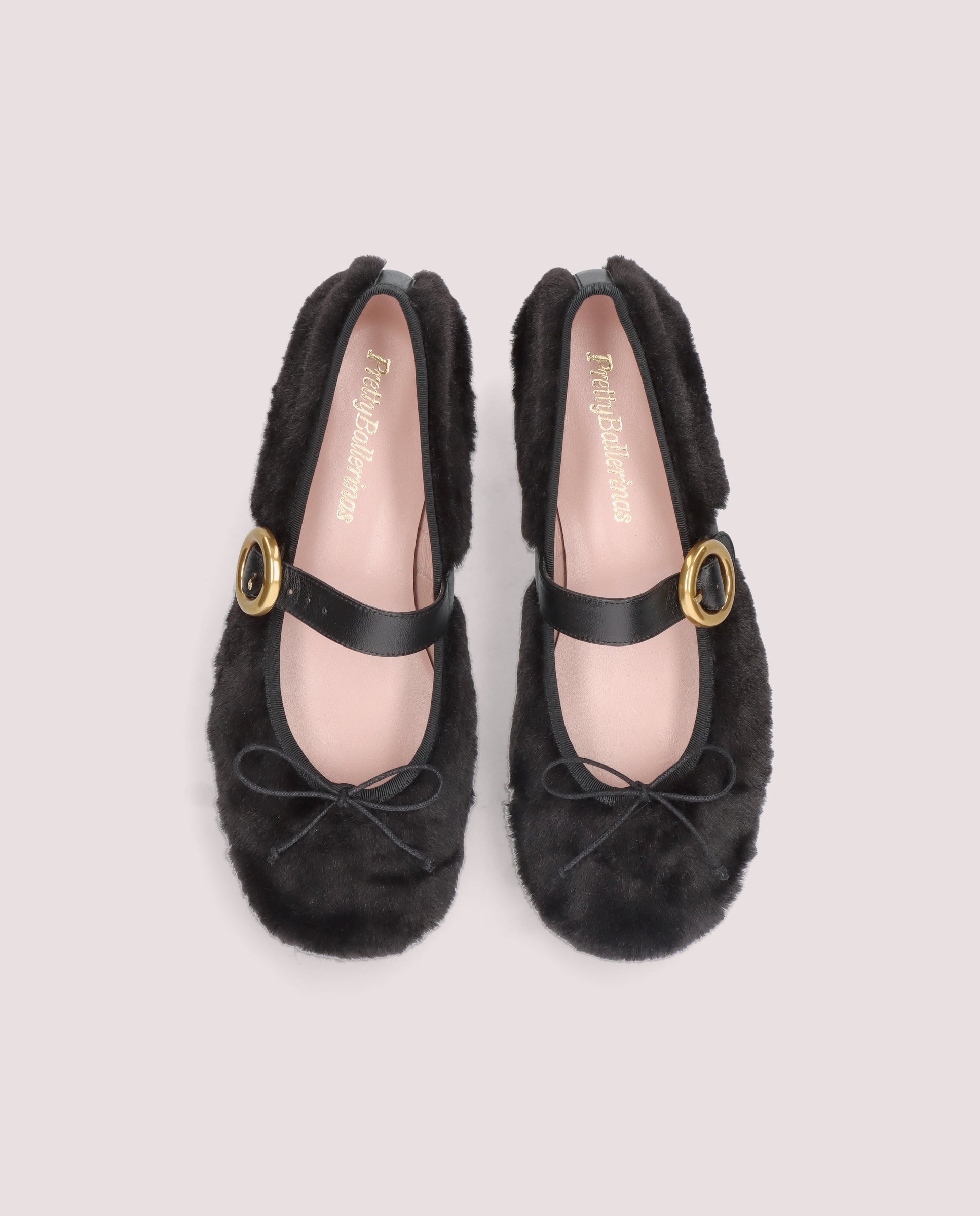 Georgia Black Woven Ballet Flats