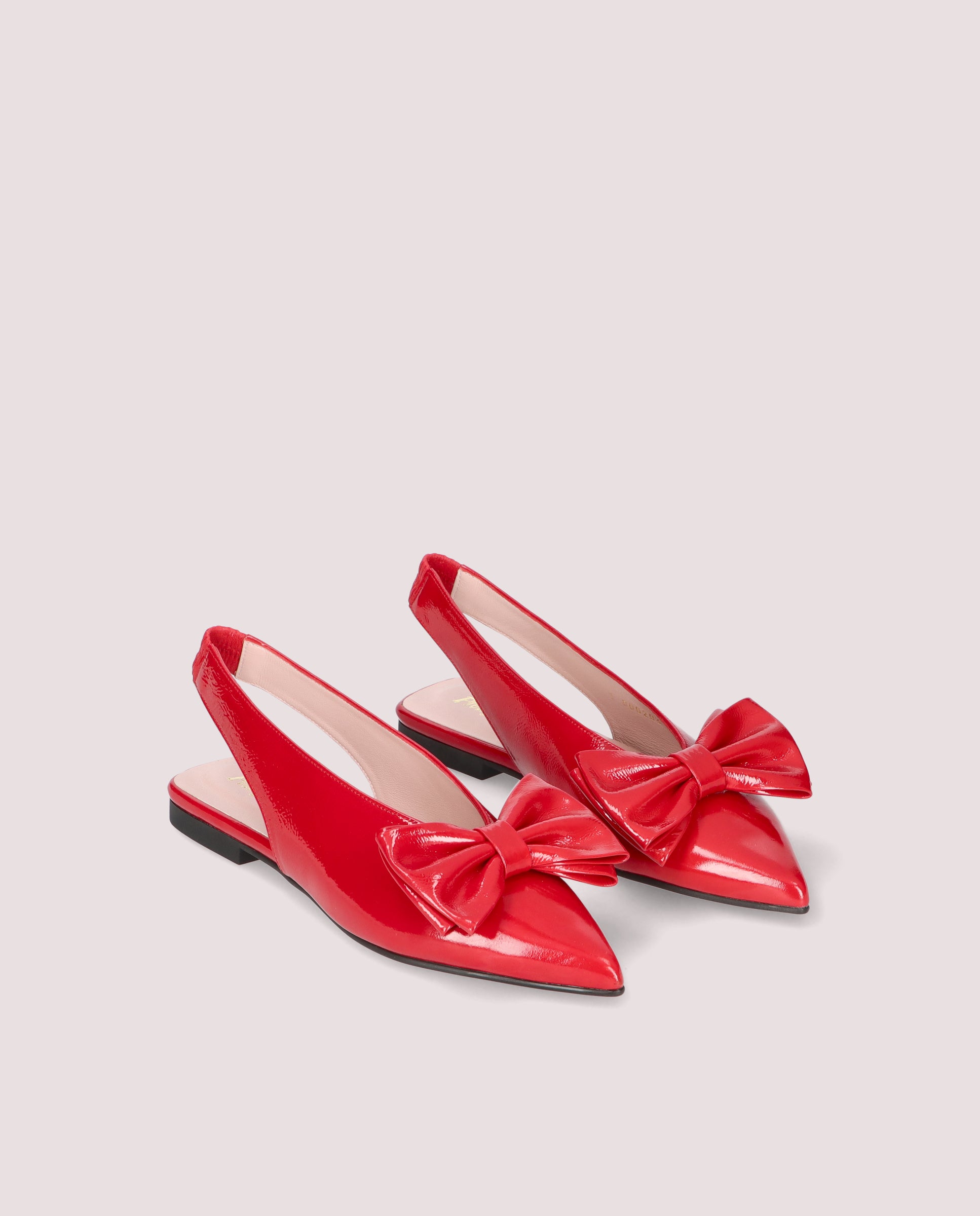 Yvette Red Patent Leather Ballet Flats