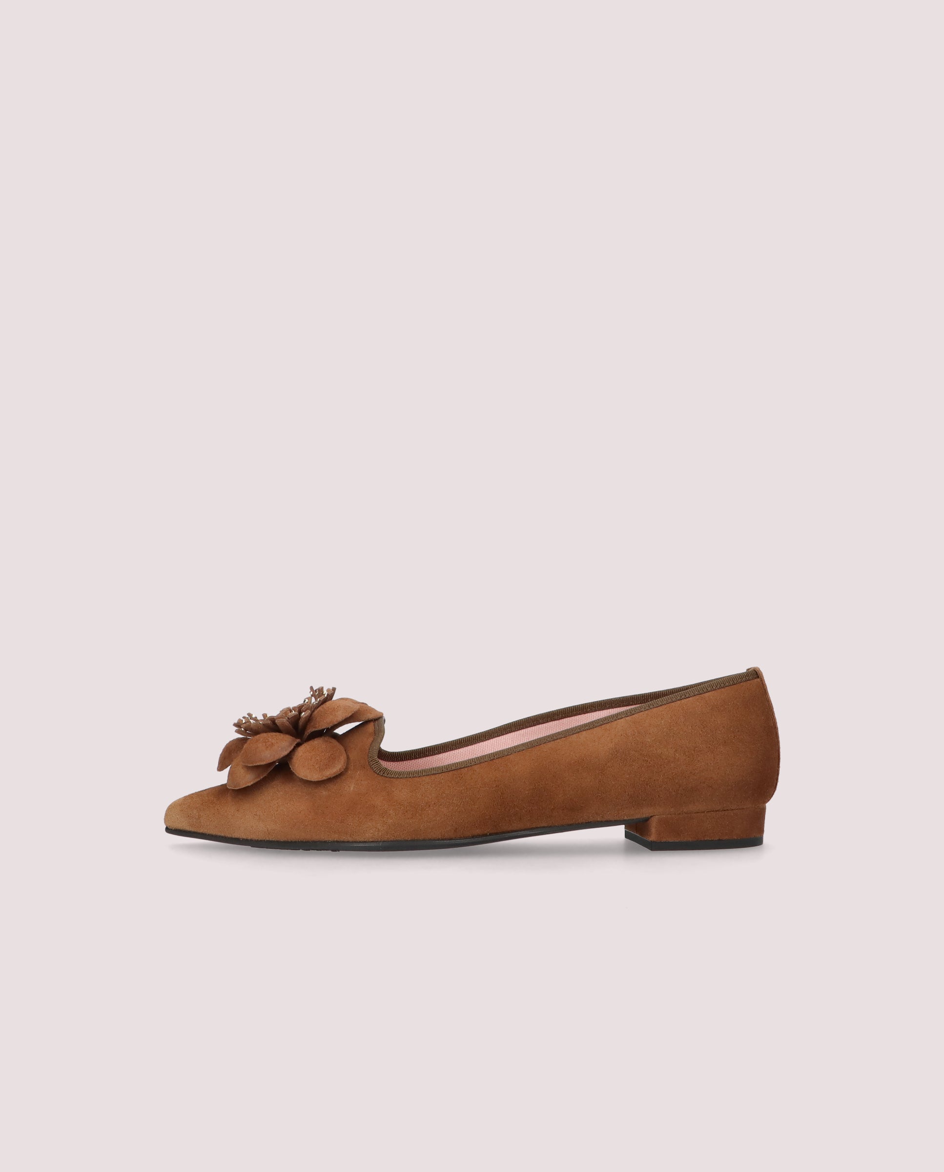 Clementine Brown Suede Loafers
